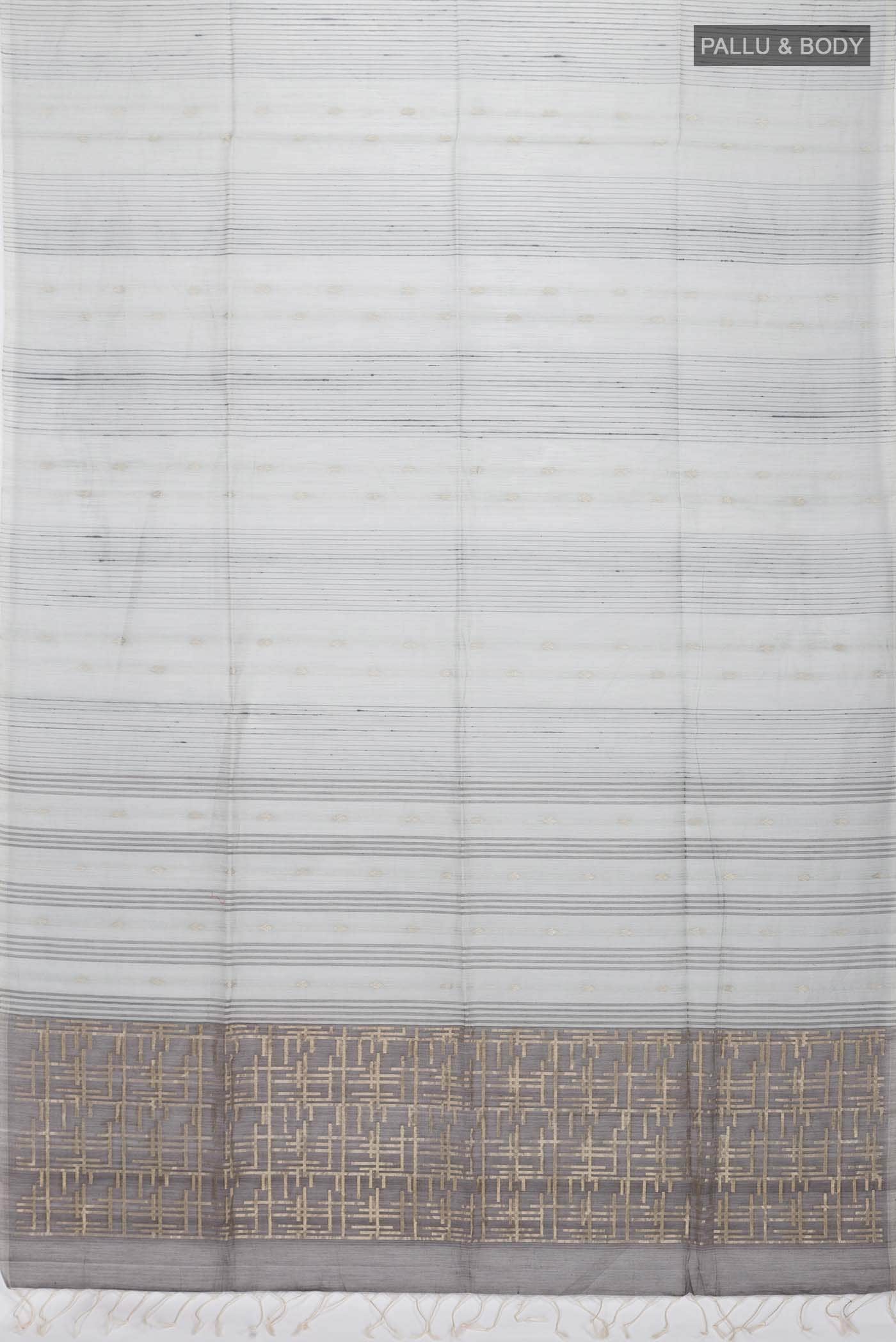 Grey Silk Cotton Saree
