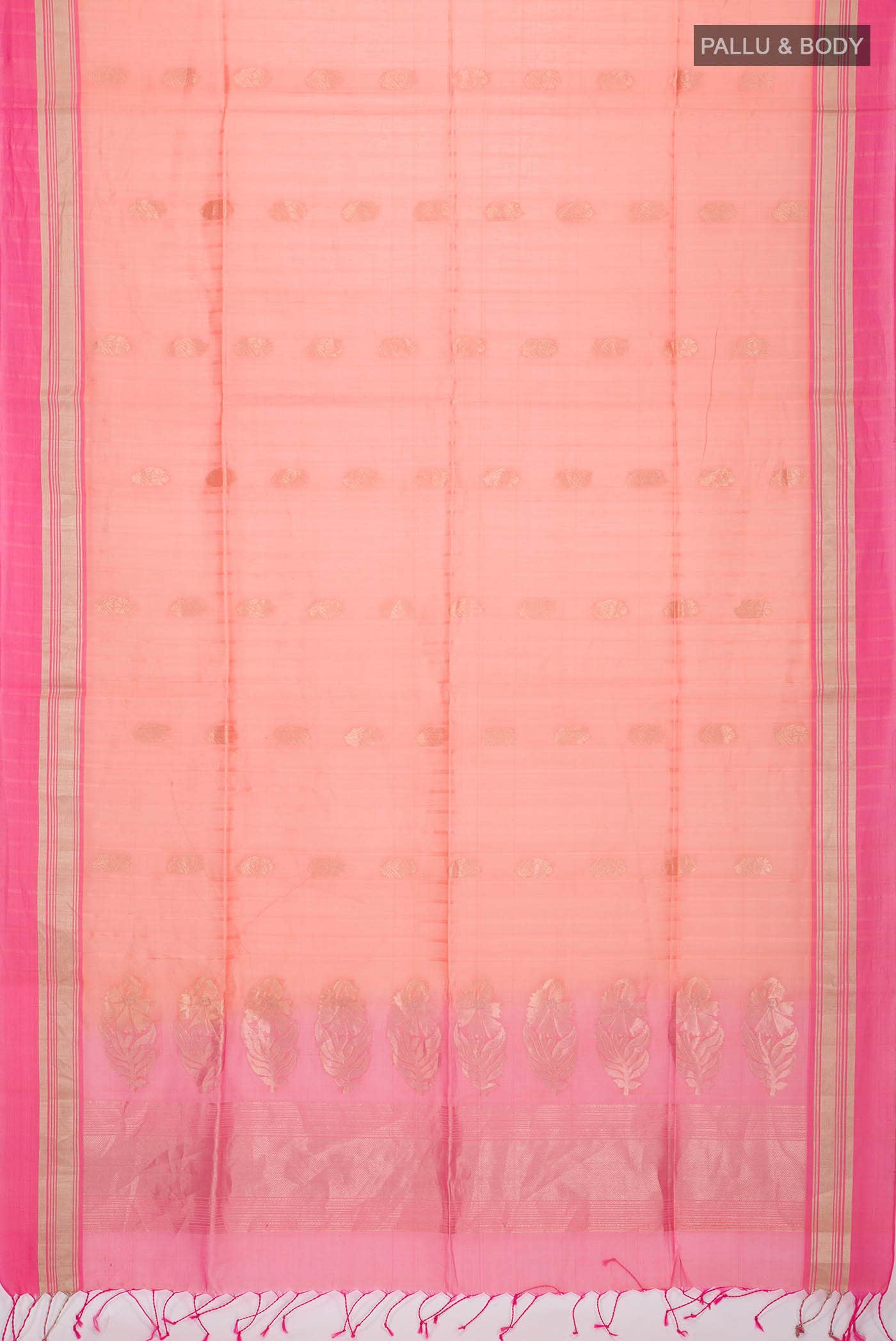 Orange Silk Cotton Saree