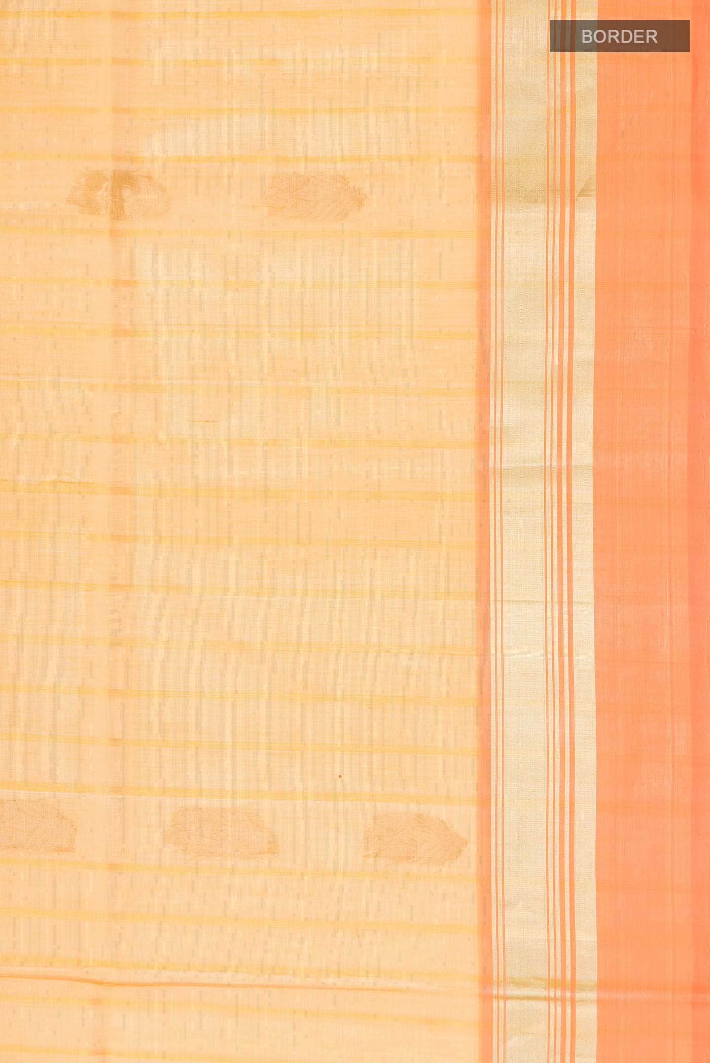 Yellow Silk Cotton Saree