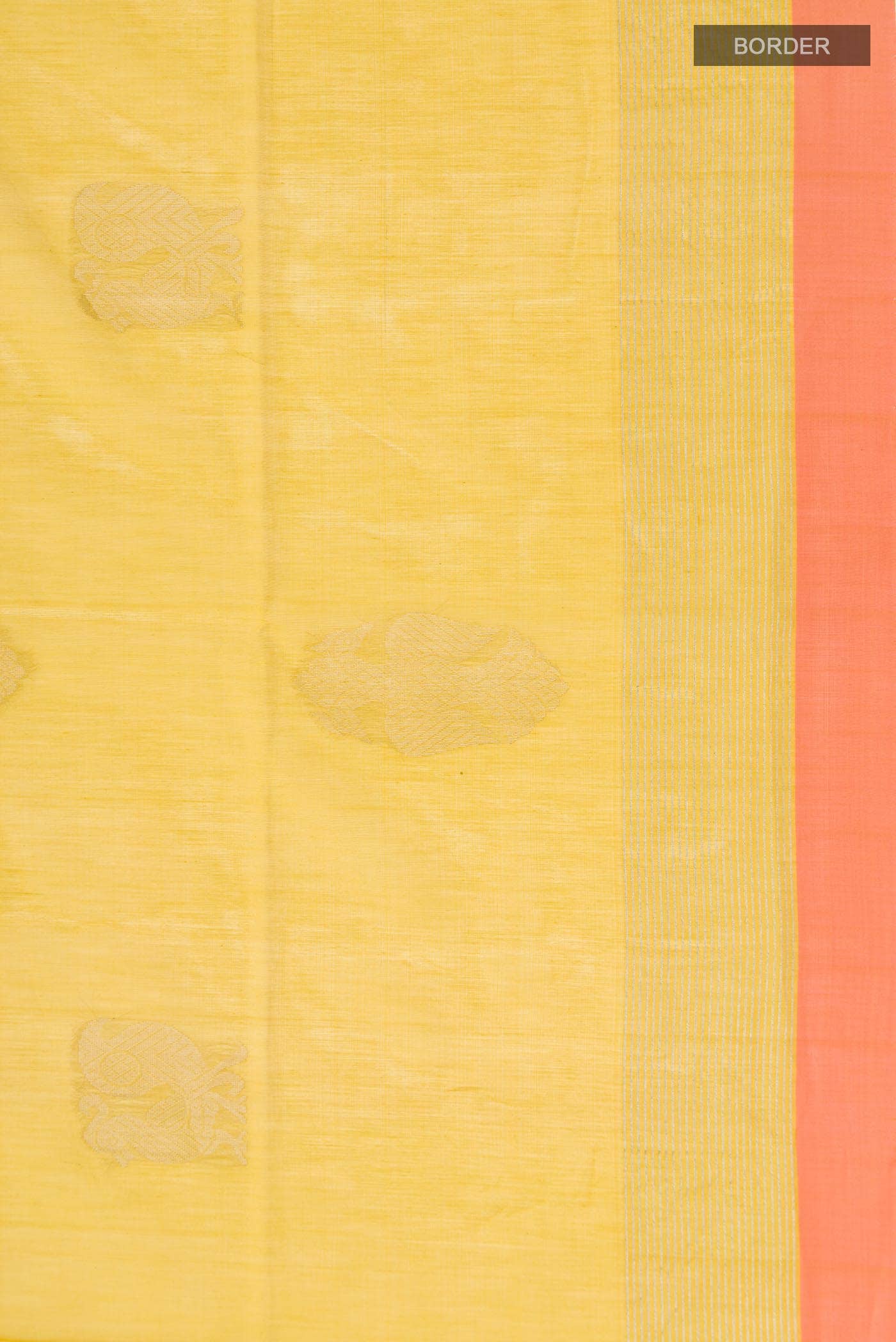 Yellow Silk Cotton Saree