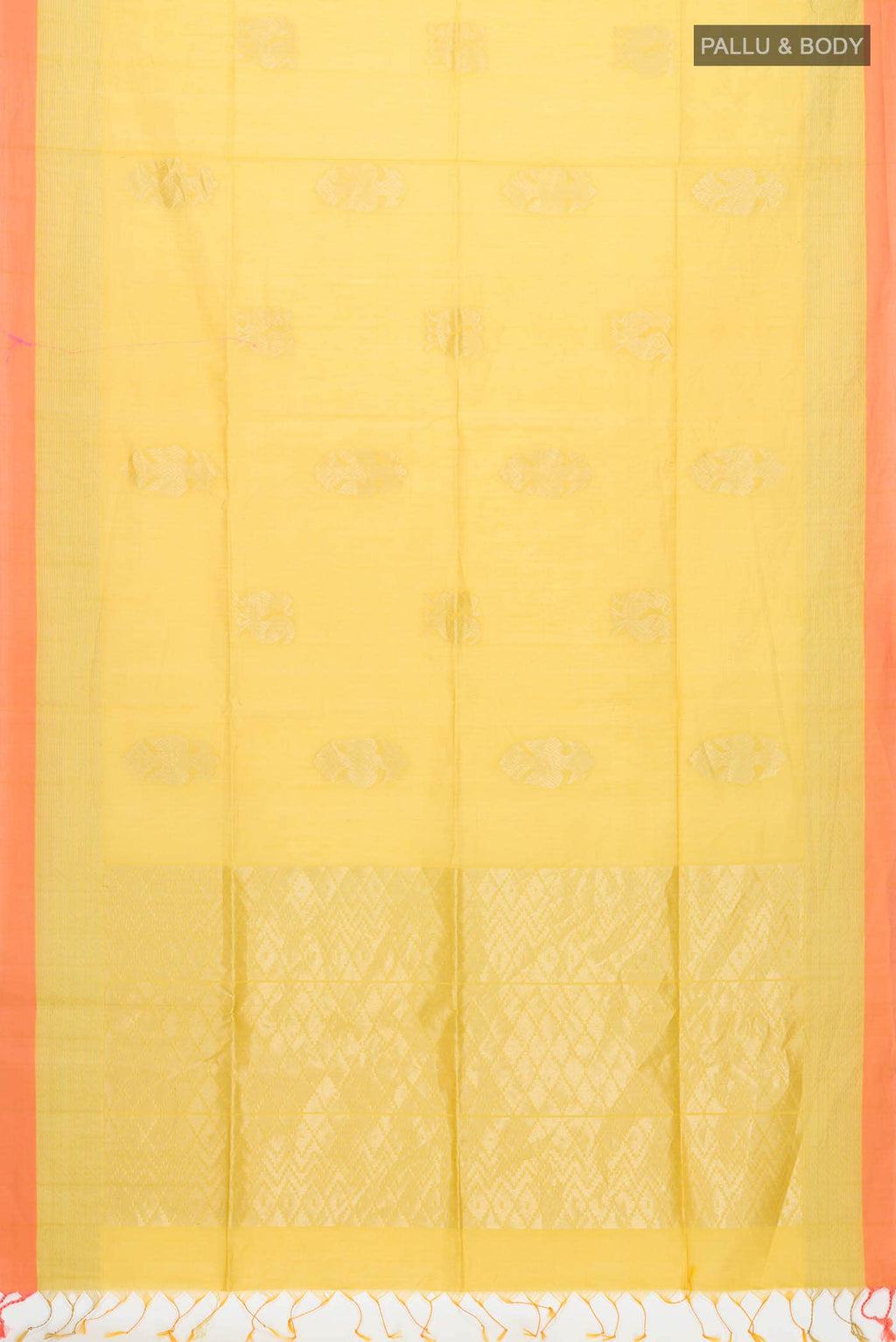Yellow Silk Cotton Saree