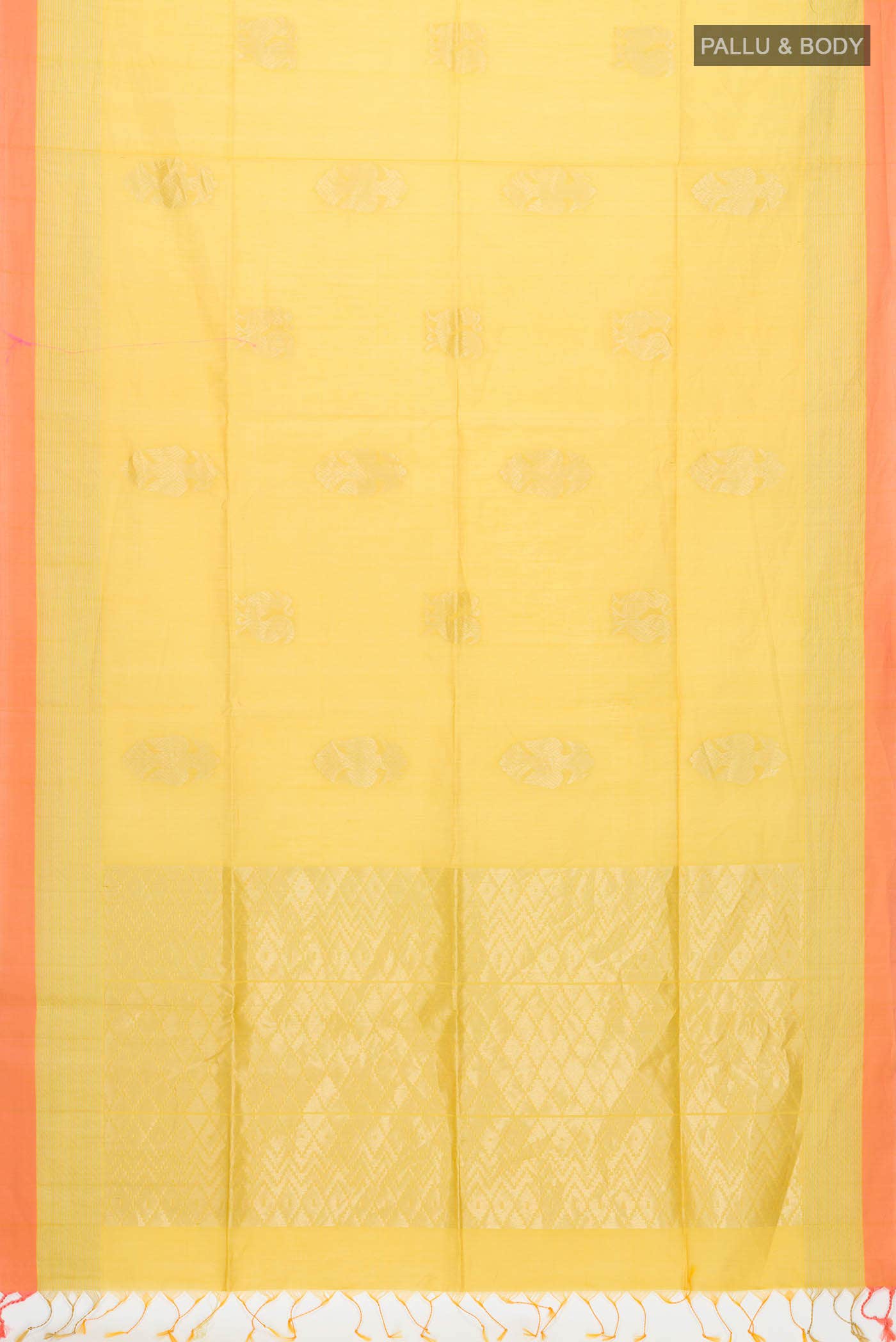 Yellow Silk Cotton Saree