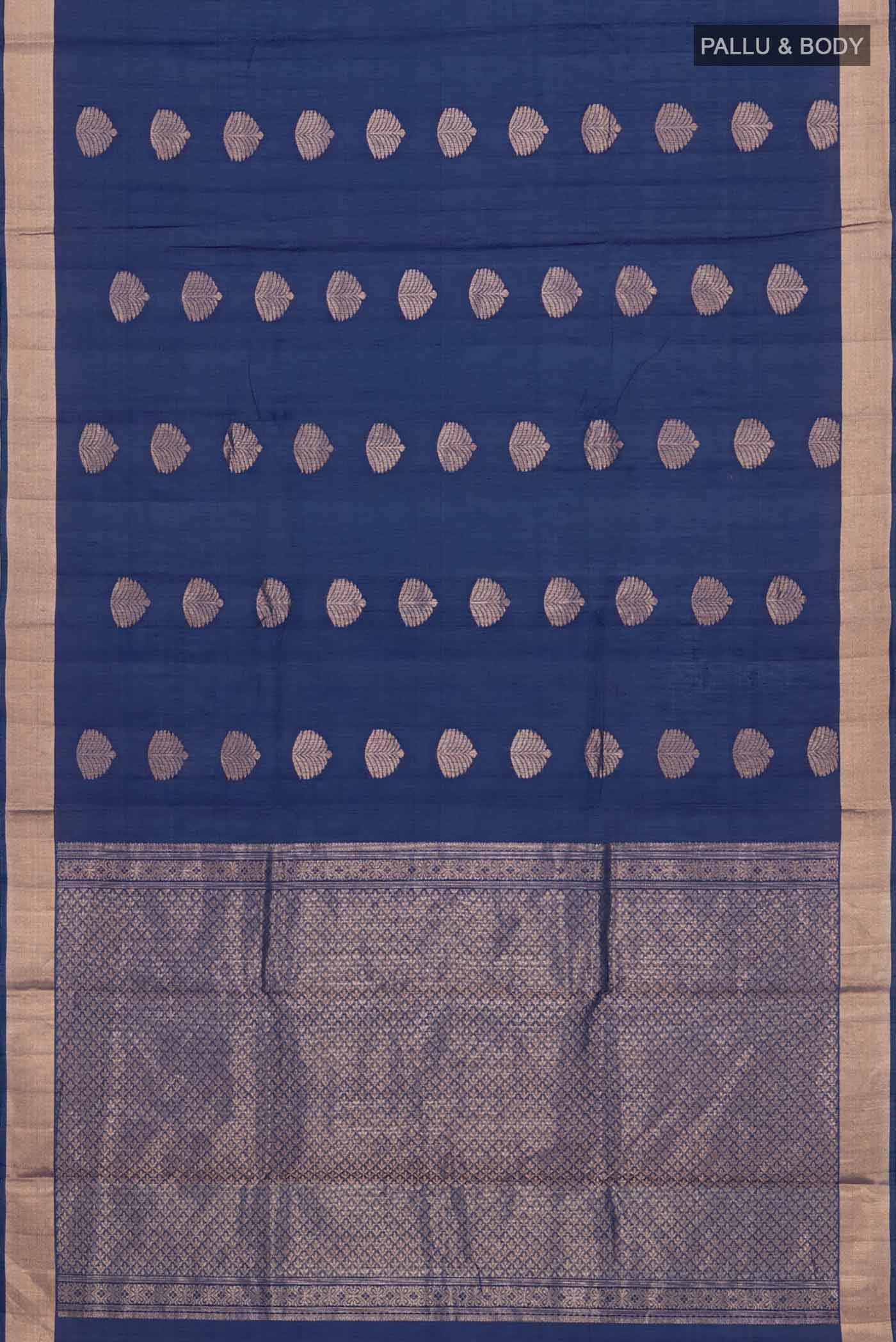 Blue Silk Cotton Saree