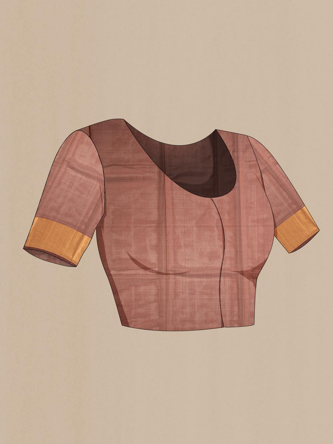 Brown Silk Cotton Saree
