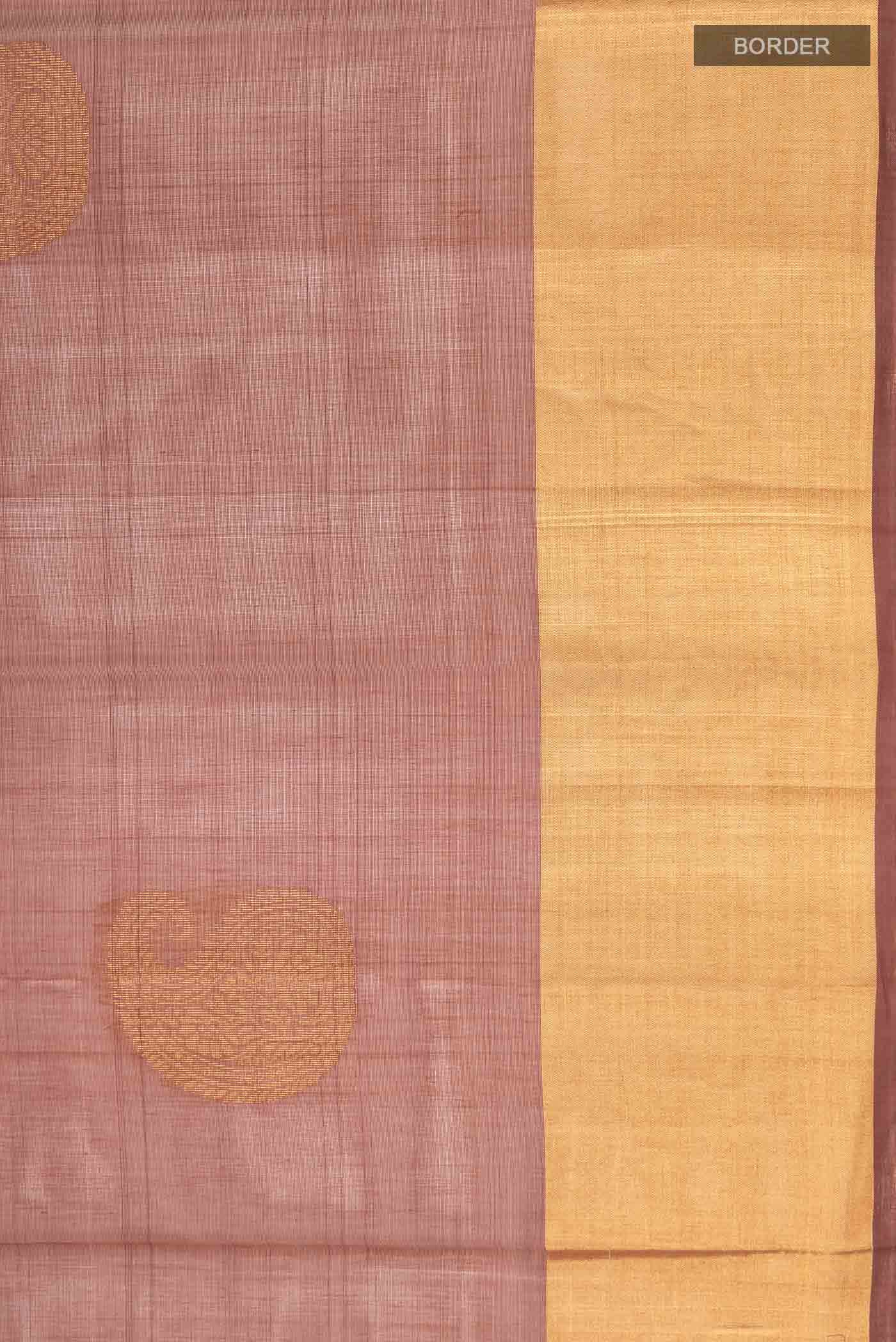 Brown Silk Cotton Saree