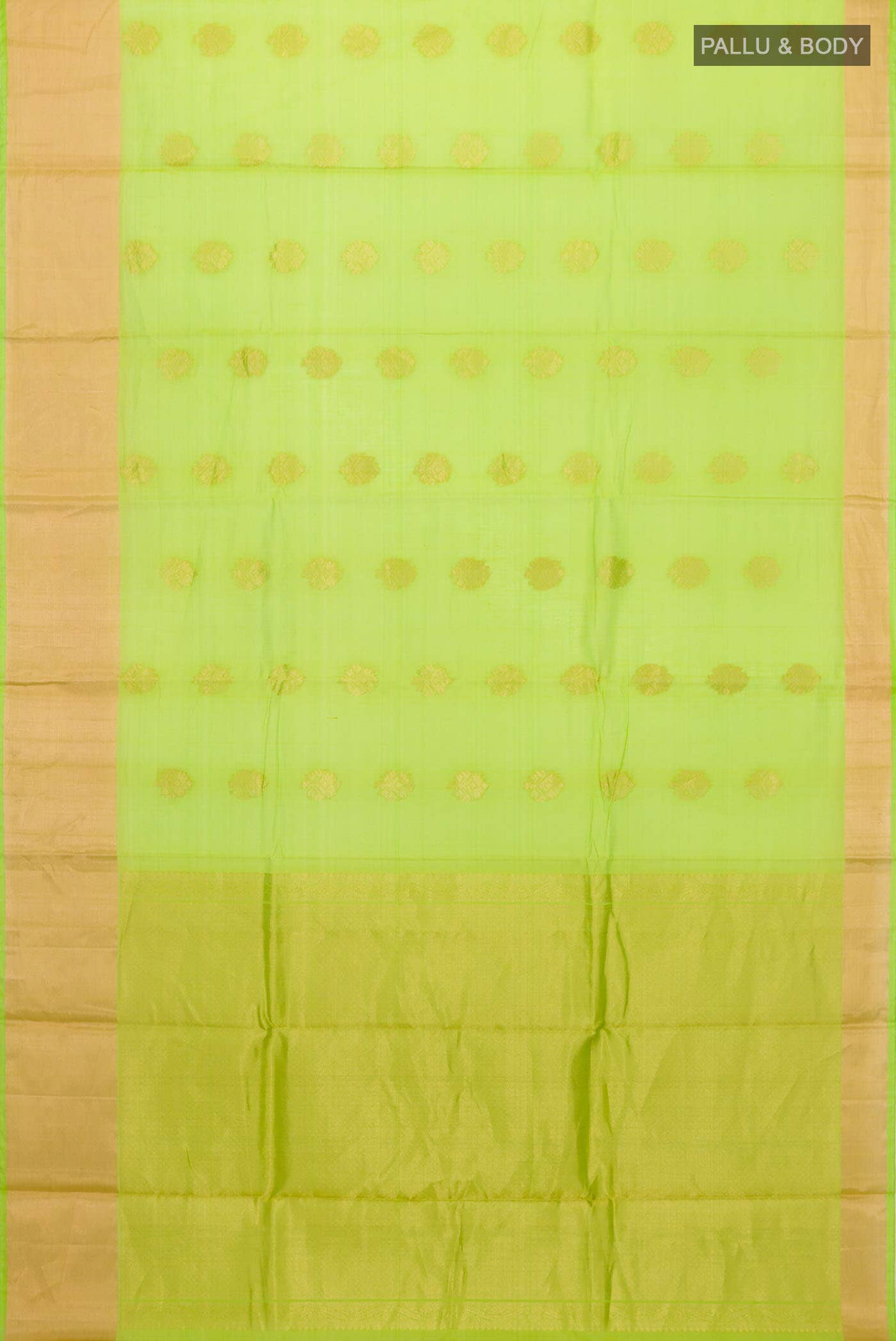 Parrot Green Silk Cotton Saree
