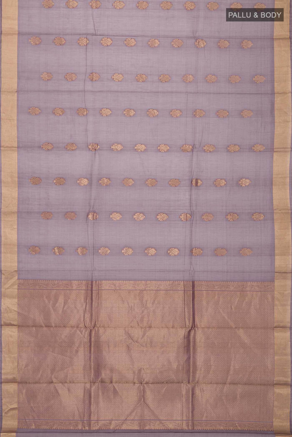 Grey Silk Cotton Saree
