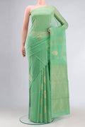 Green Silk Cotton Saree
