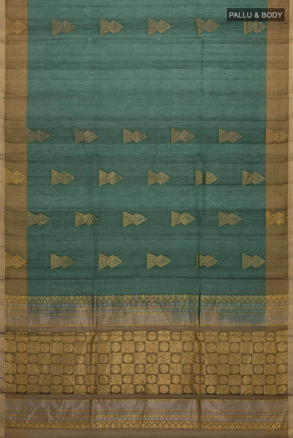 Green Silk Cotton Saree