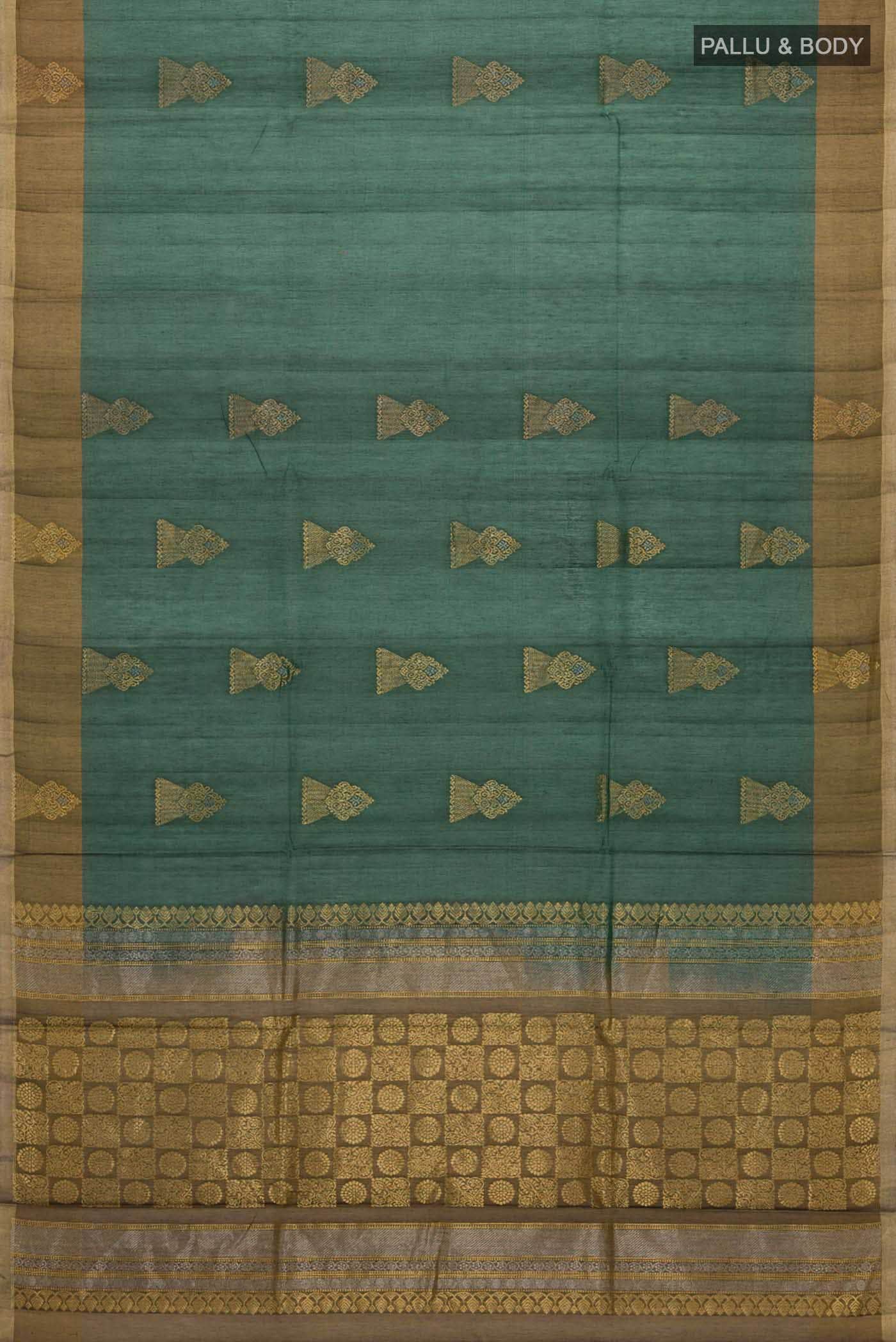 Green Silk Cotton Saree