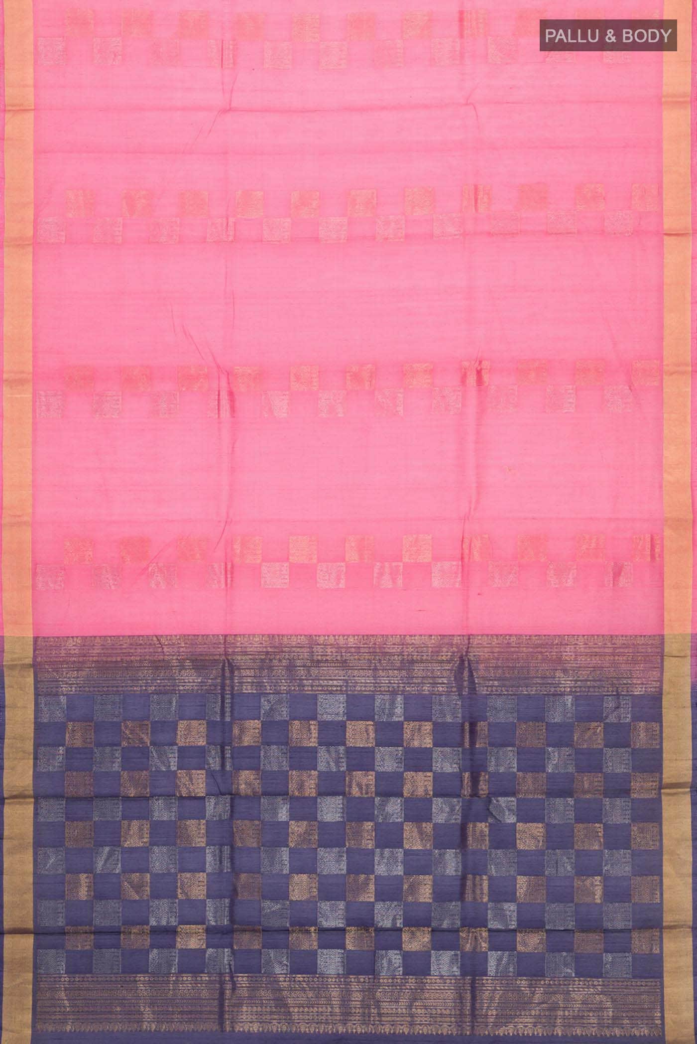 Pink Silk Cotton Saree