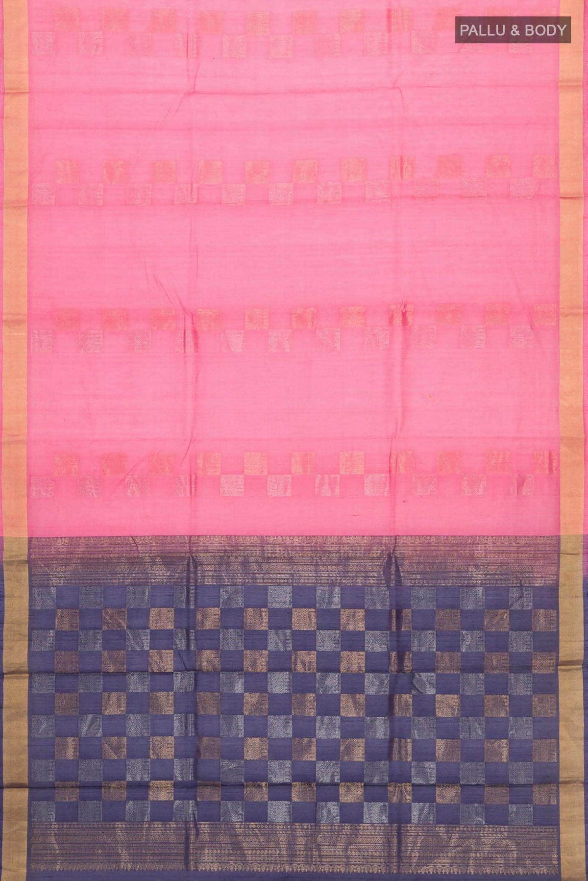 Pink Silk Cotton Saree