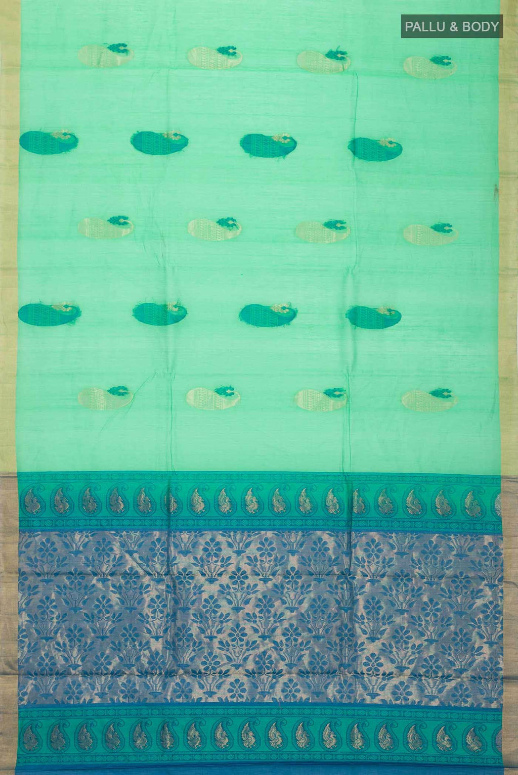 Green Silk Cotton Saree