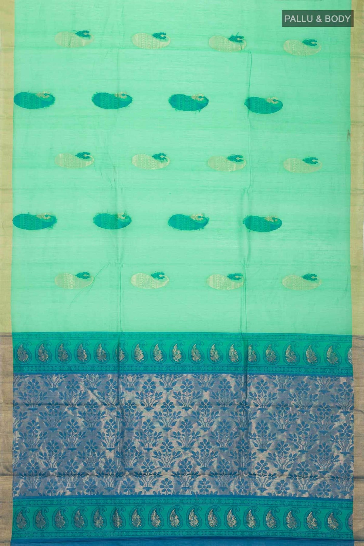 Green Silk Cotton Saree