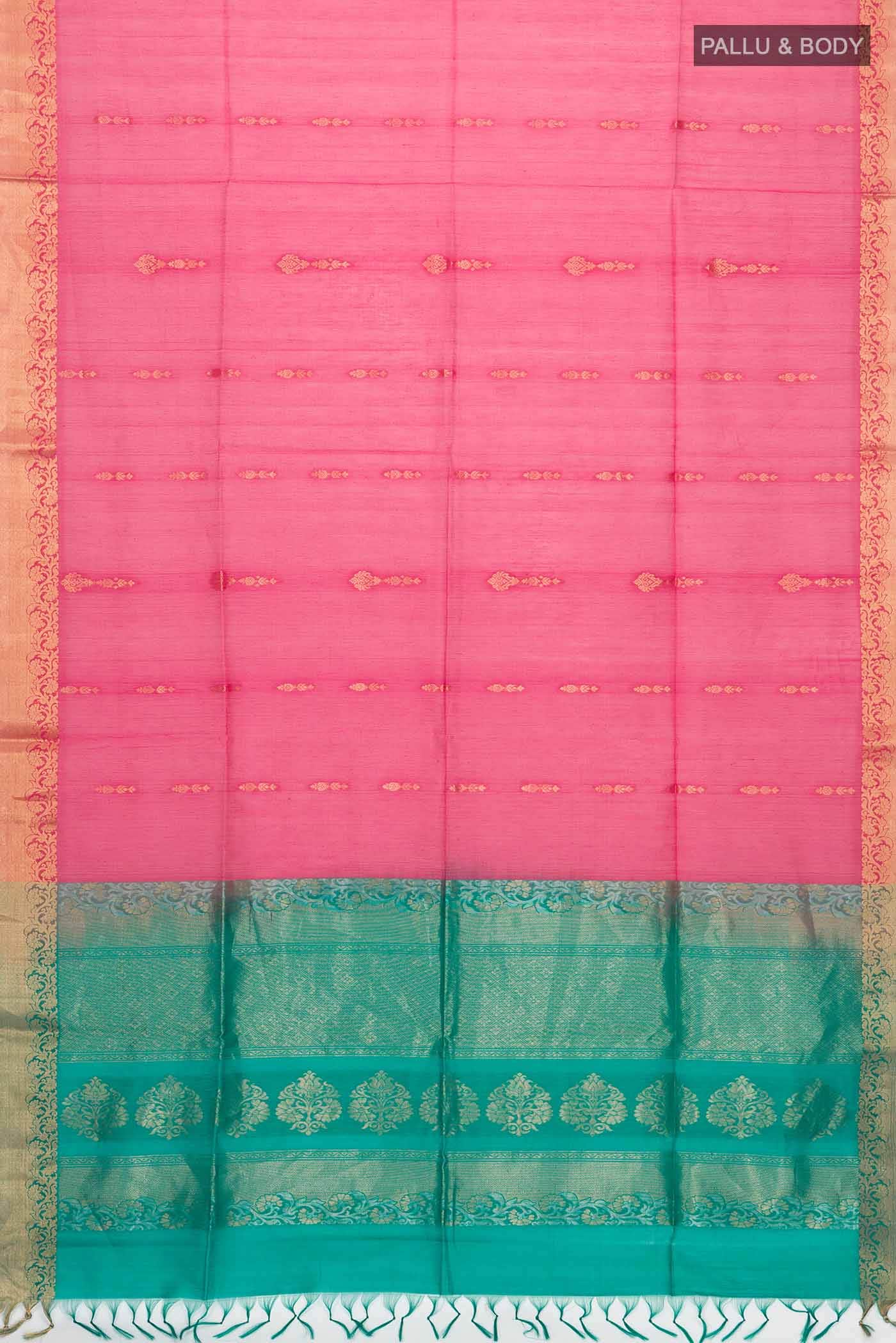Pink Silk Cotton Saree