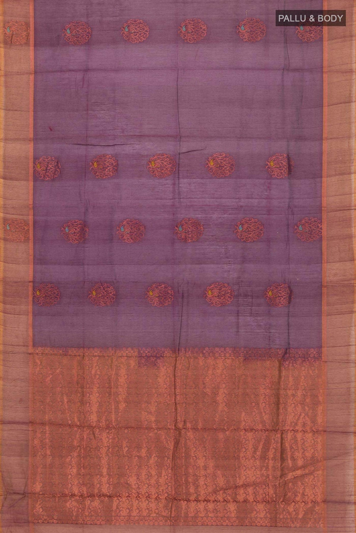 Purple Silk Cotton Saree
