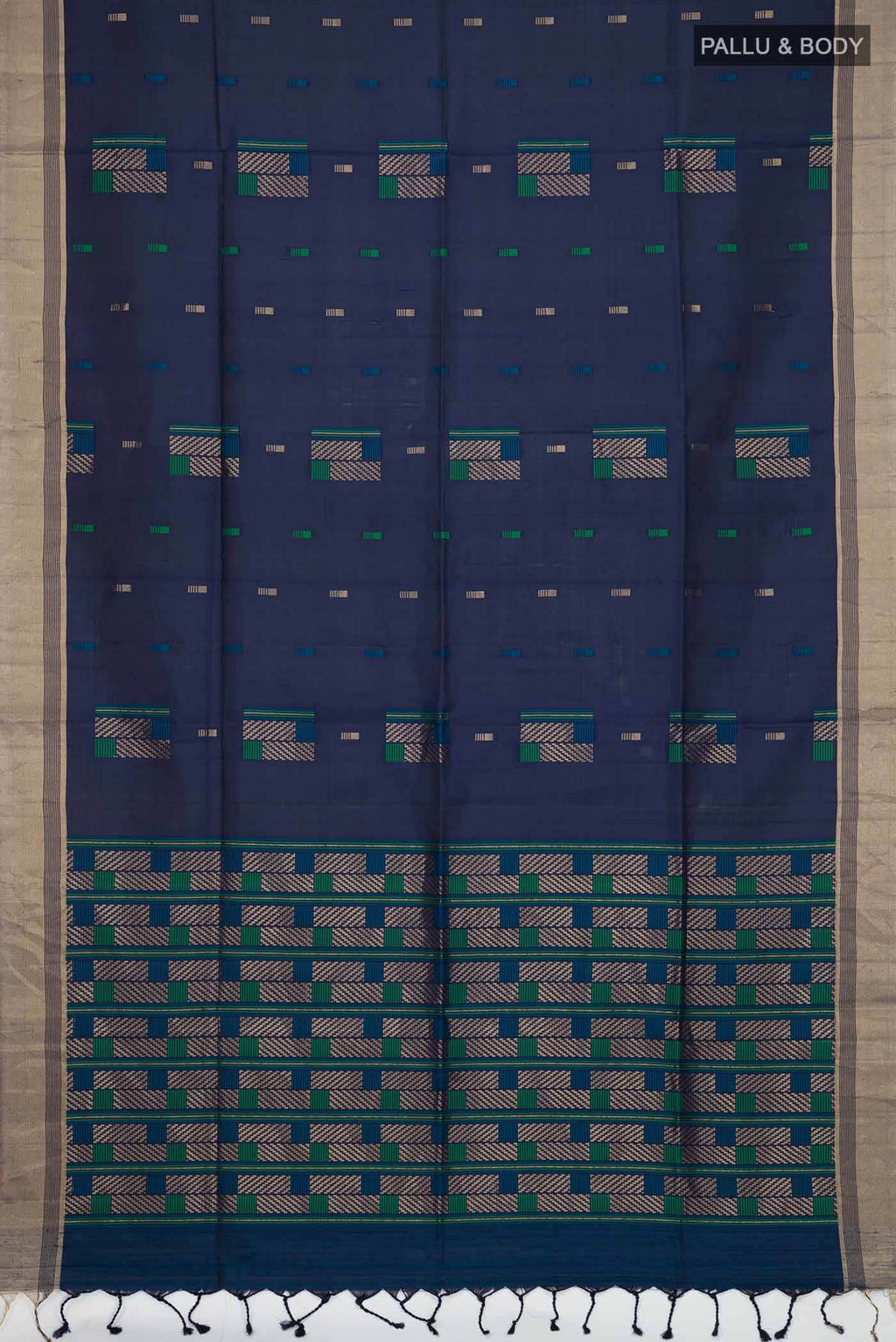 Navy Blue Soft Silk Saree