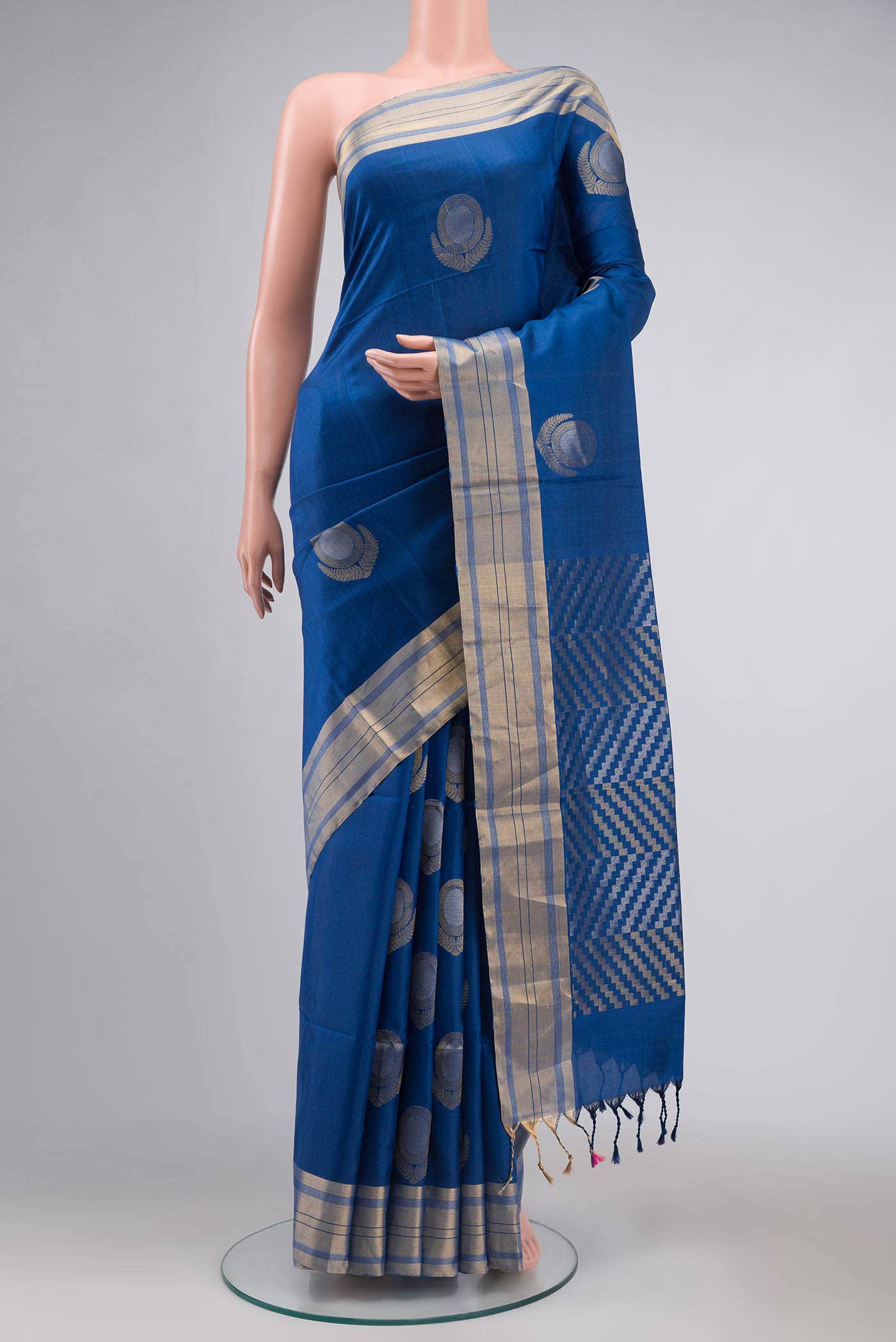 Blue Soft Silk Saree
