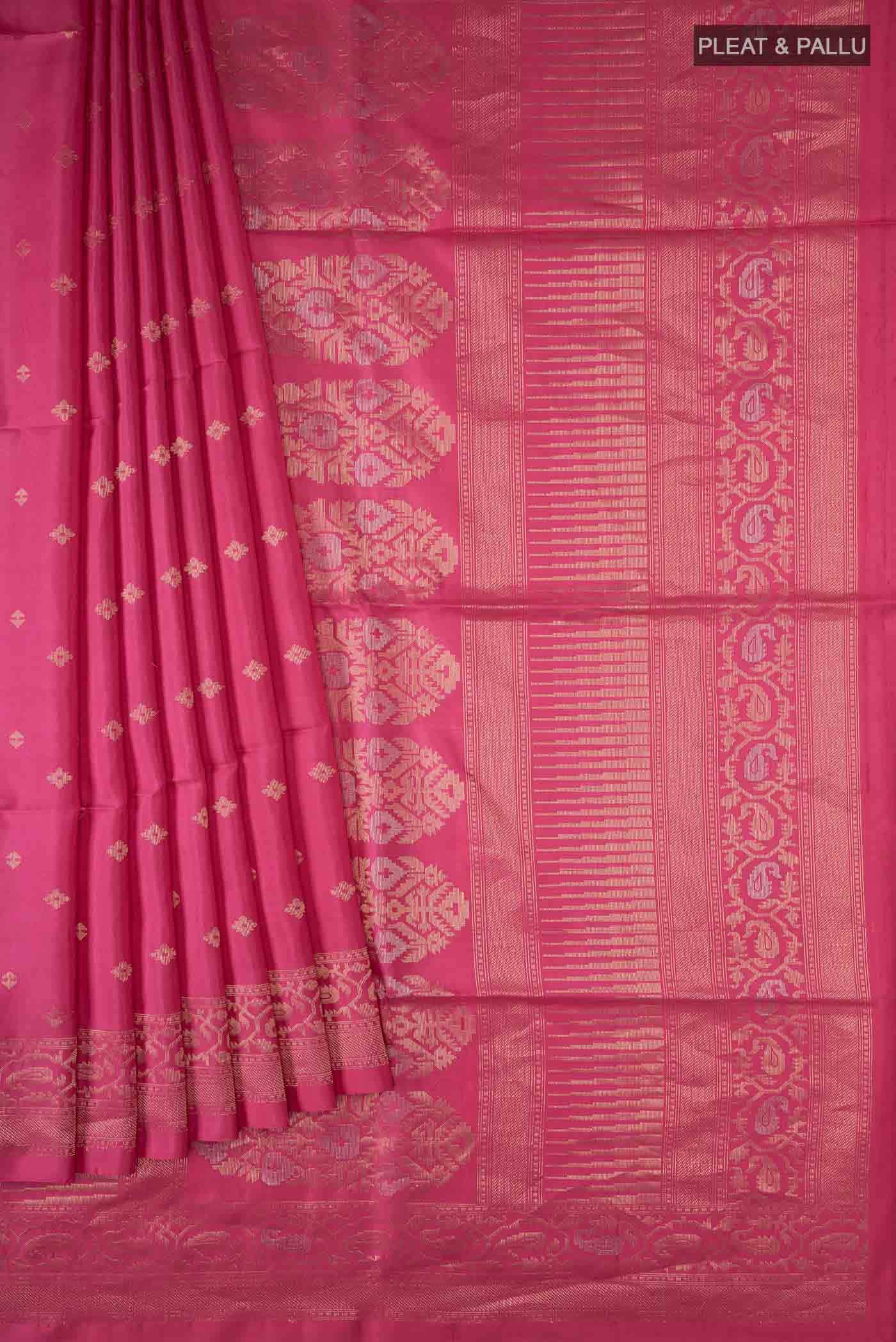 Pink Soft Silk Saree