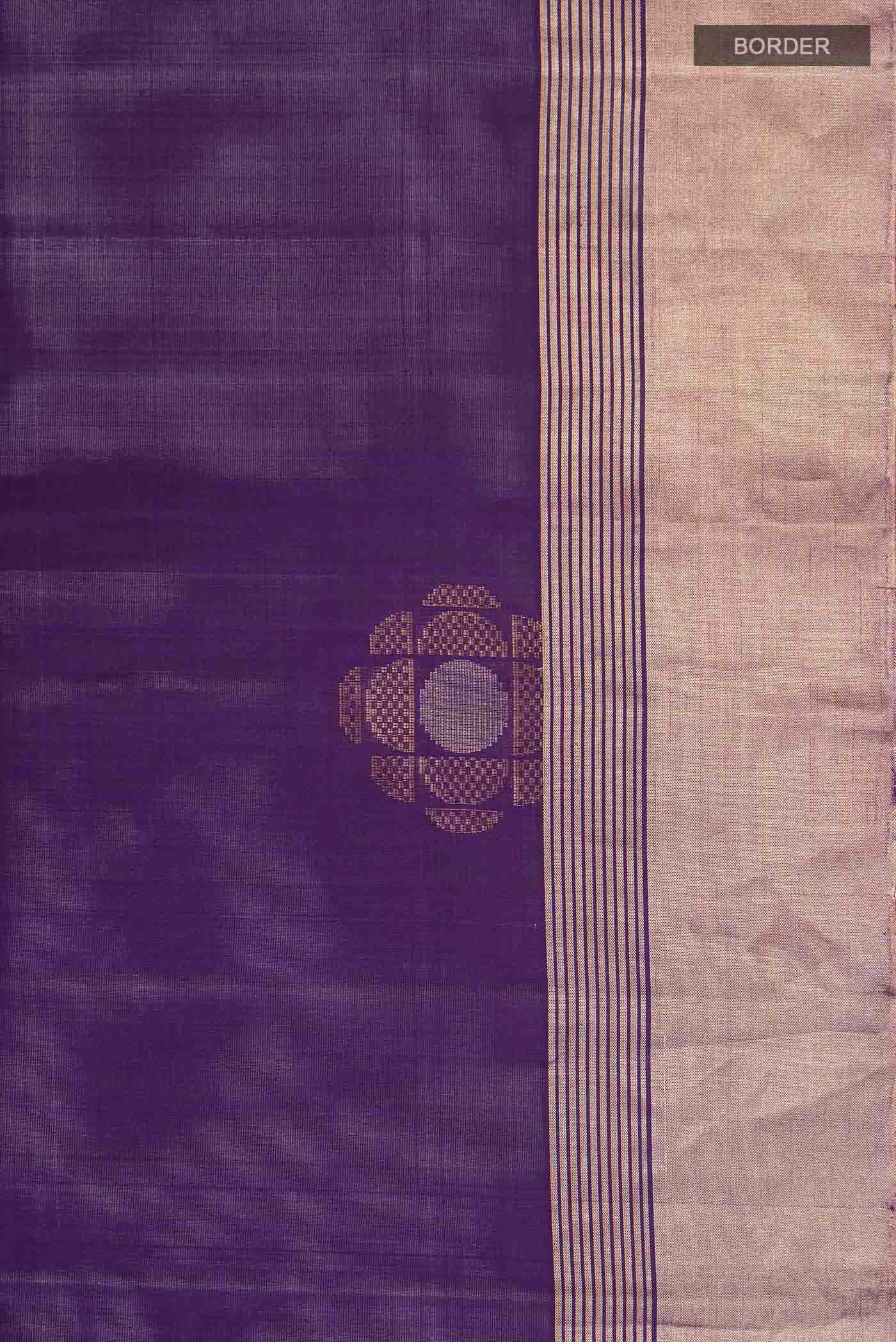 Violet Dual Tone Soft Silk Saree