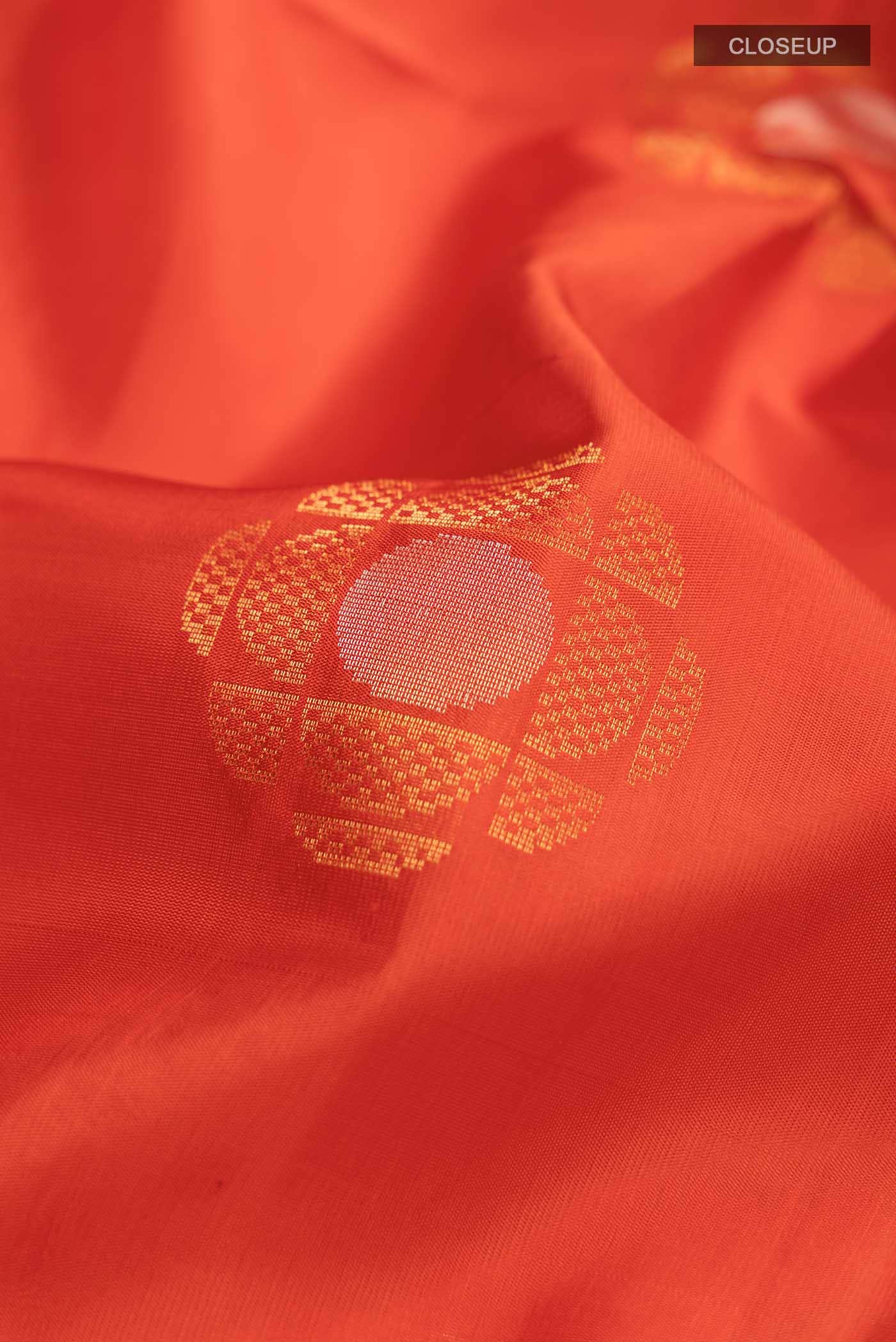Red Dual Tone Soft Silk Saree