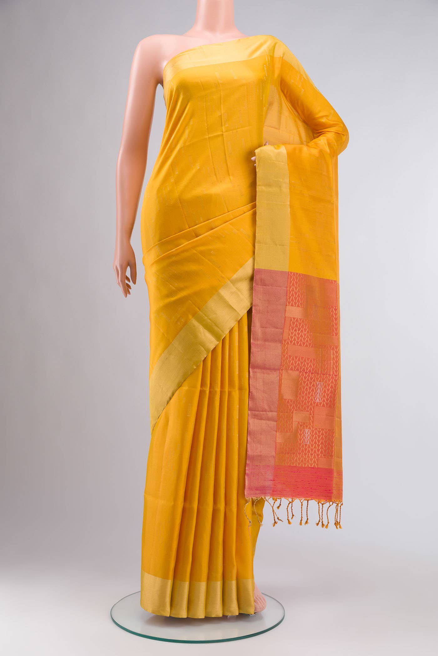 Yellow Soft Silk Saree