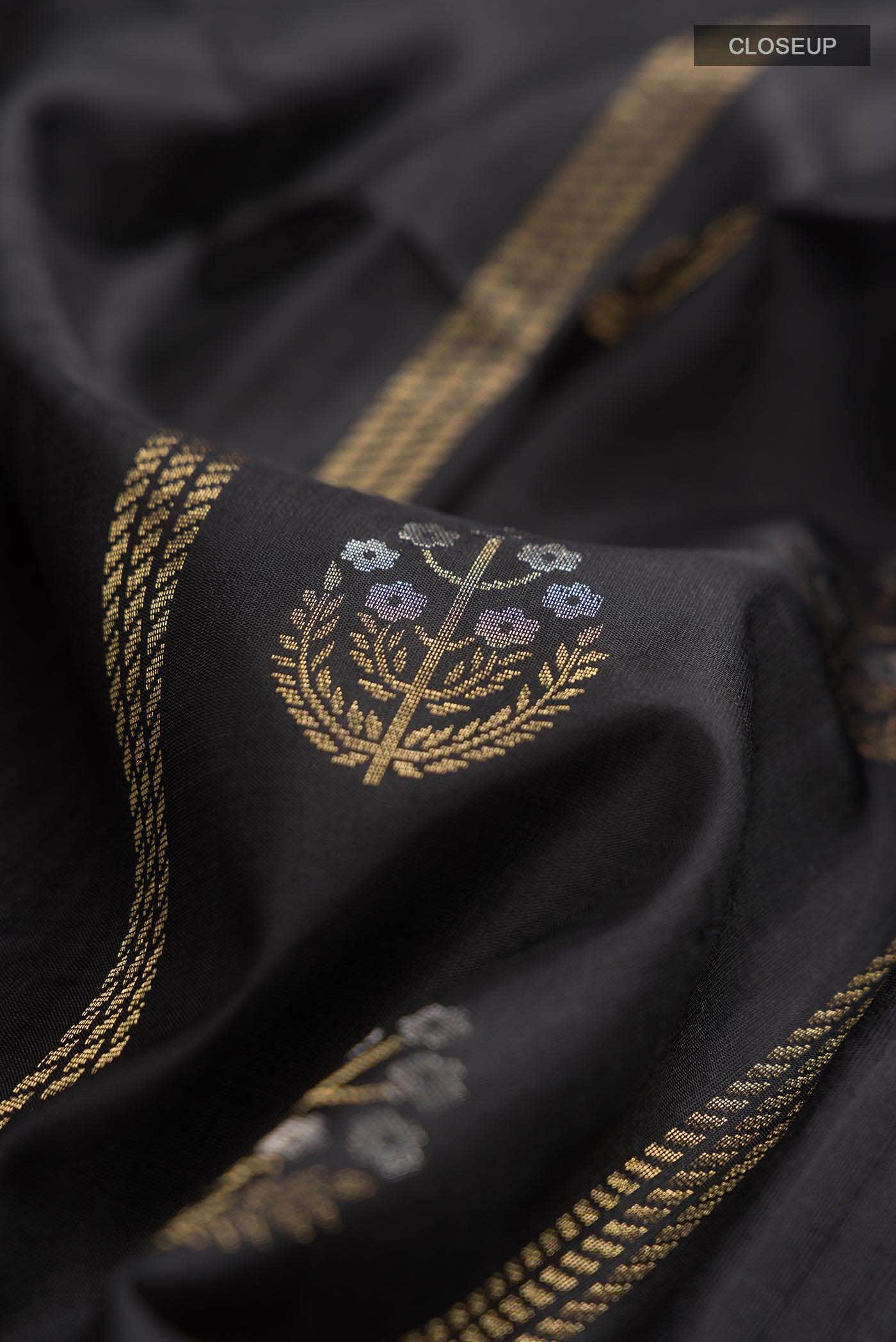 Black Soft Silk Saree