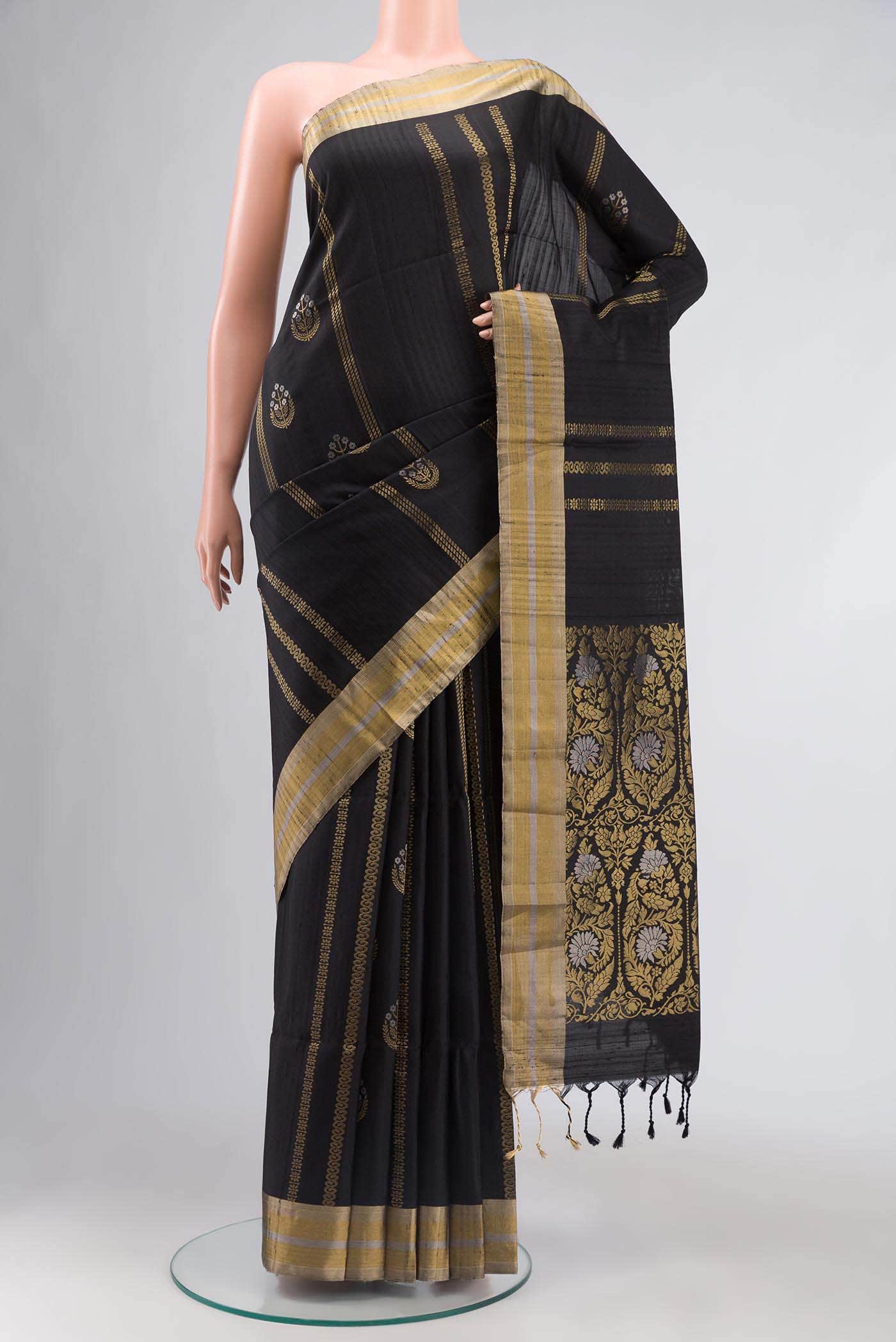 Black Soft Silk Saree