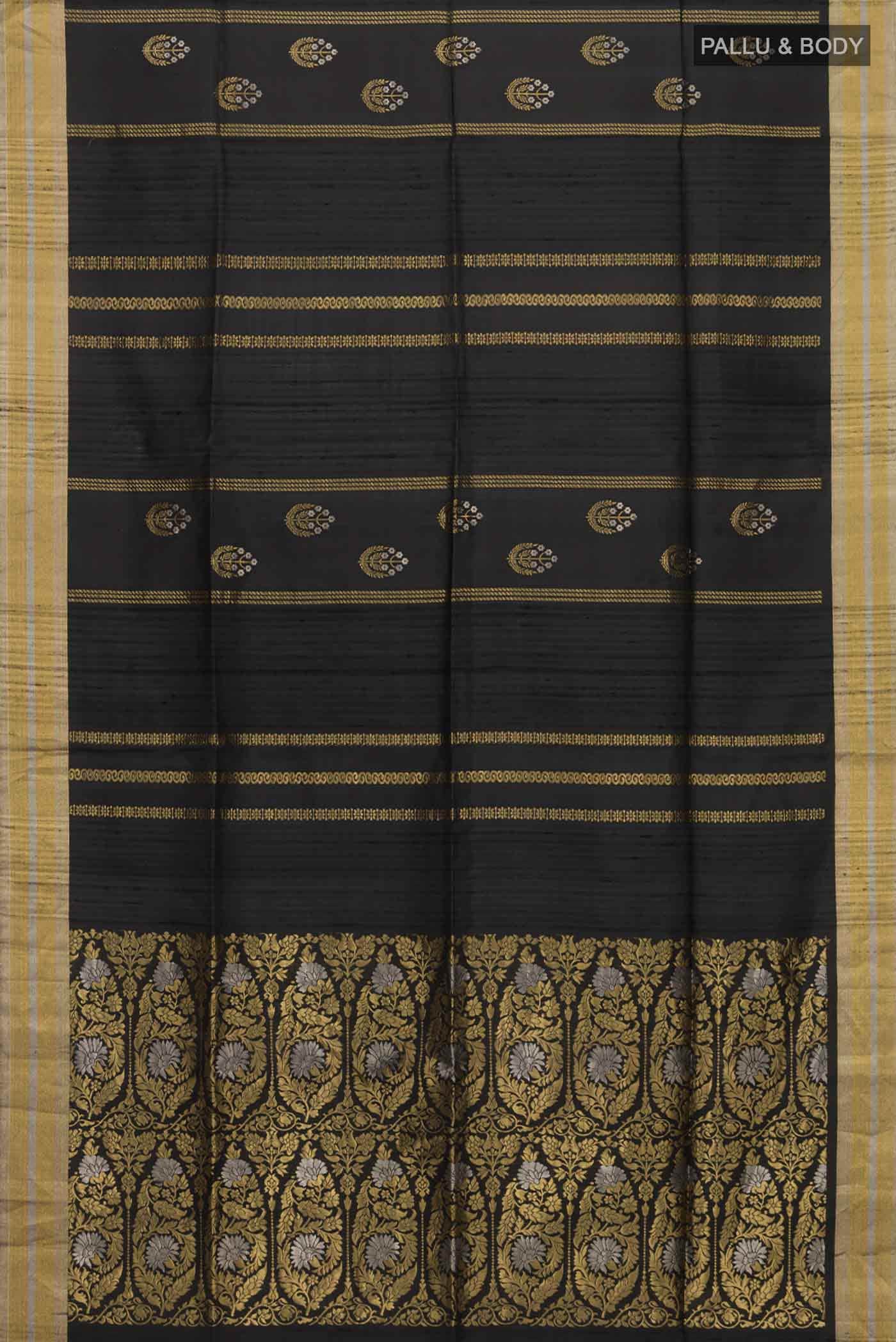 Black Soft Silk Saree
