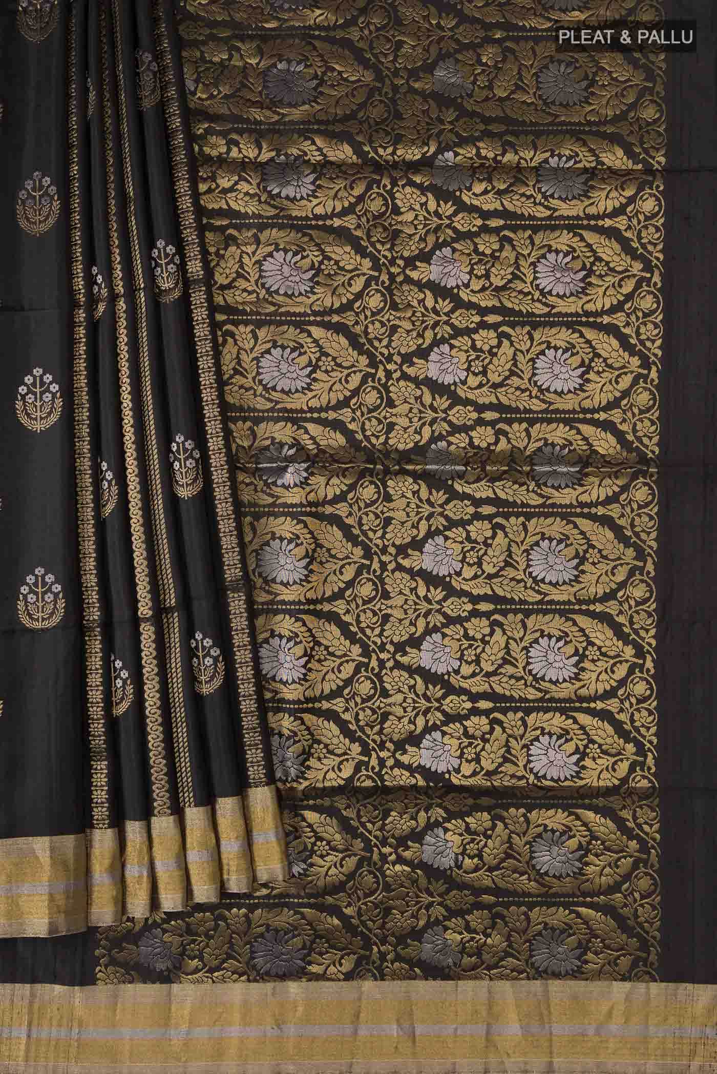 Black Soft Silk Saree