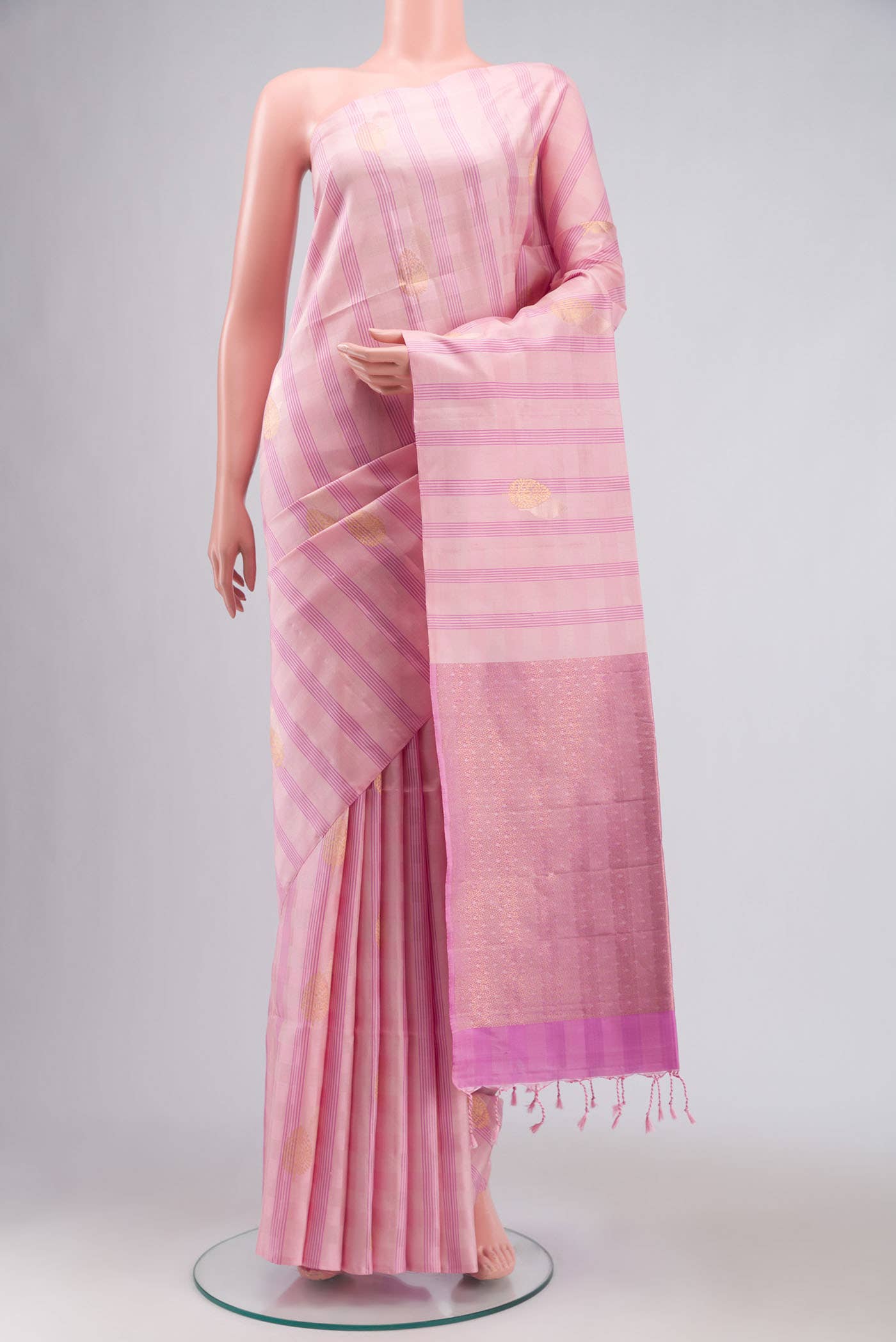 Pink Soft Silk Saree