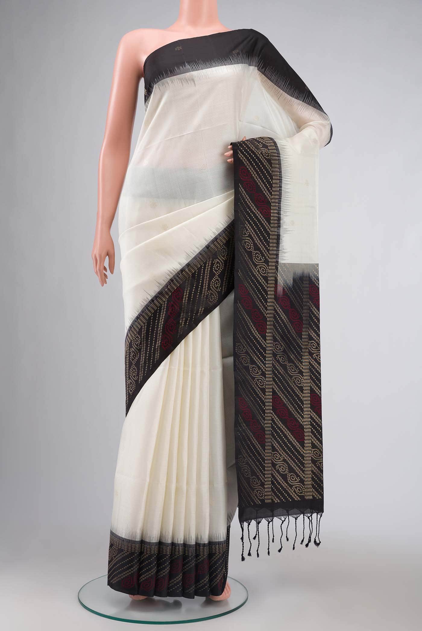 White Soft Silk Saree