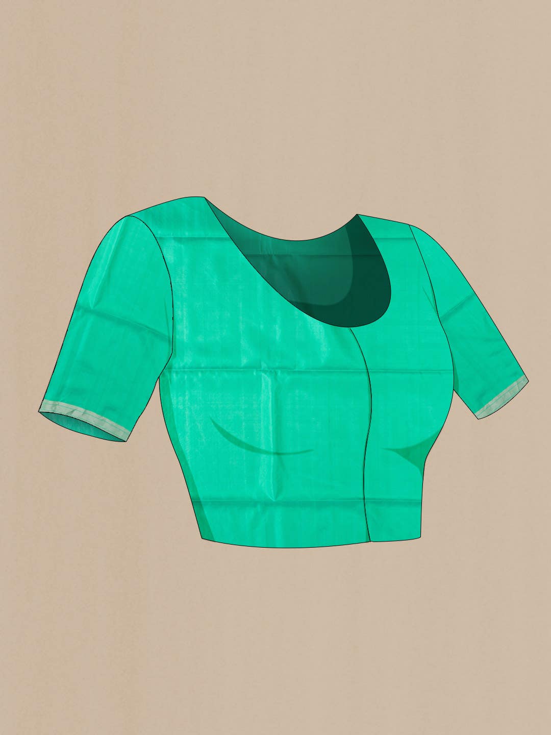 Sea Green Soft Silk Saree