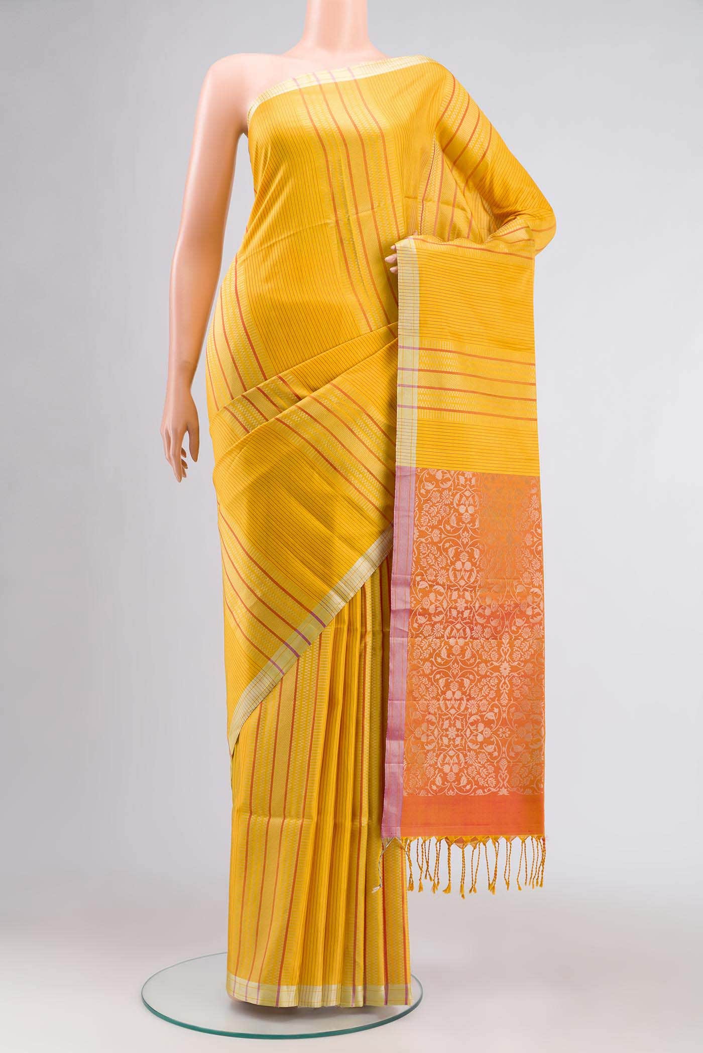 Yellow Soft Silk Saree