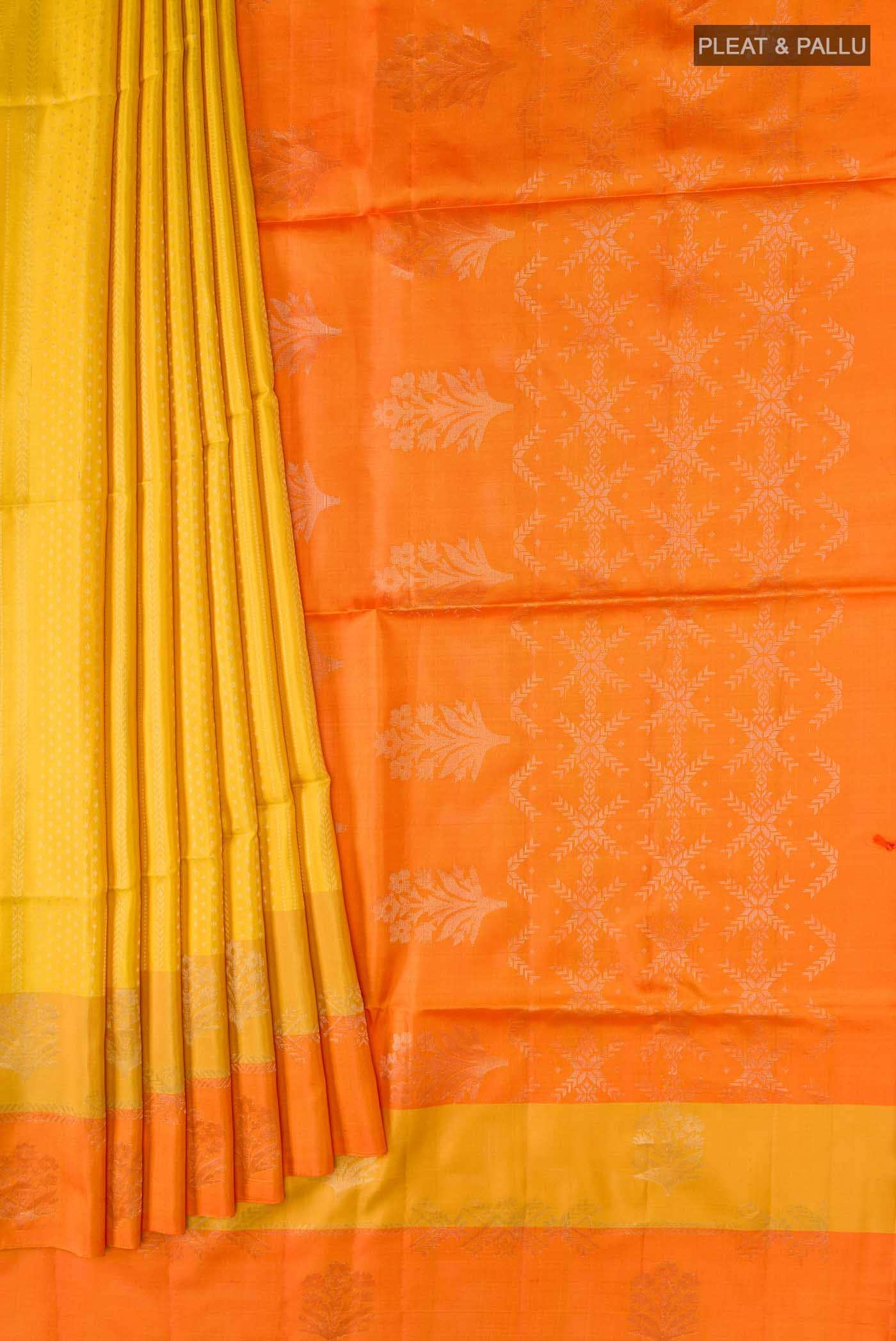 Yellow Soft Silk Saree