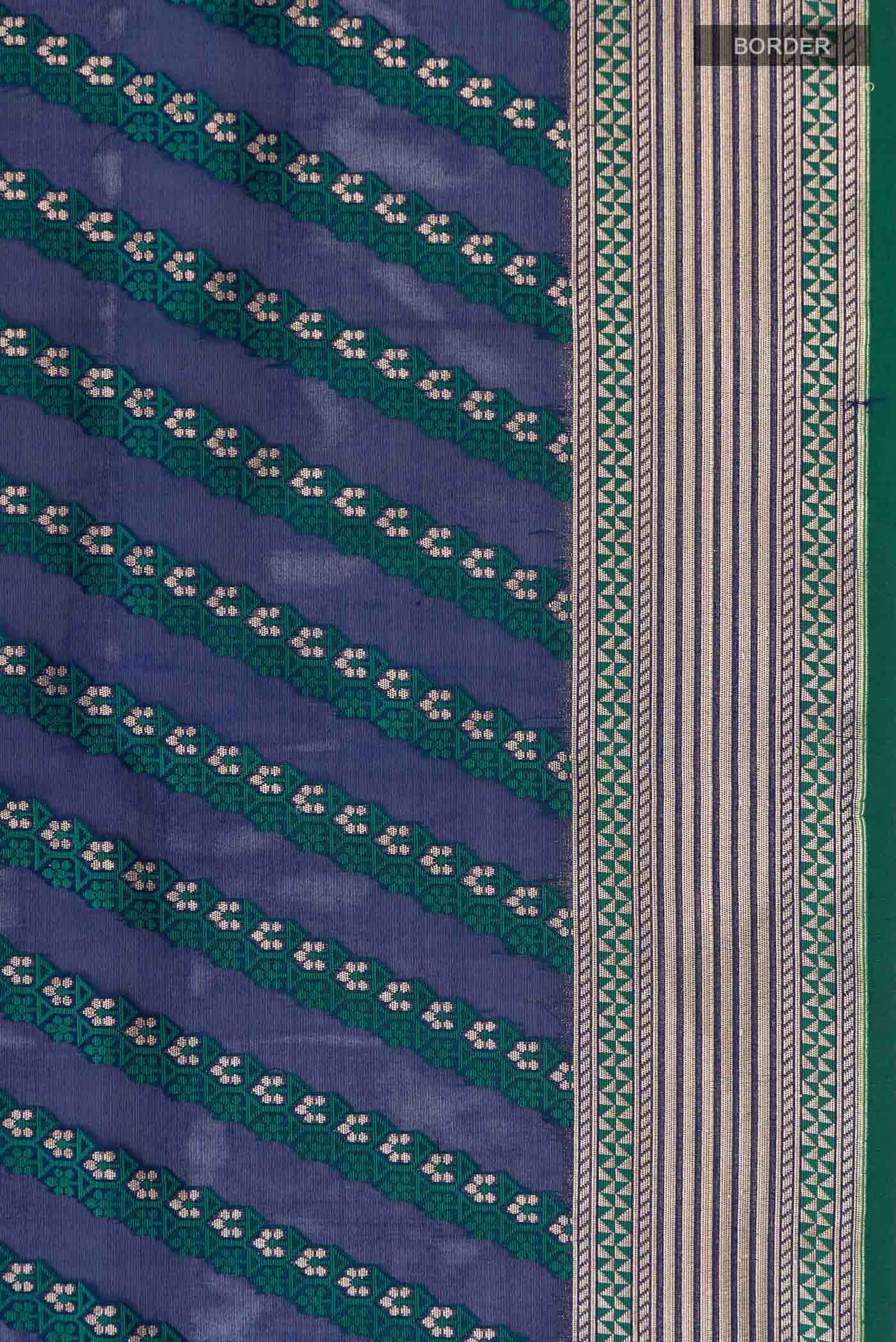 Blue Banarasi Silk Saree