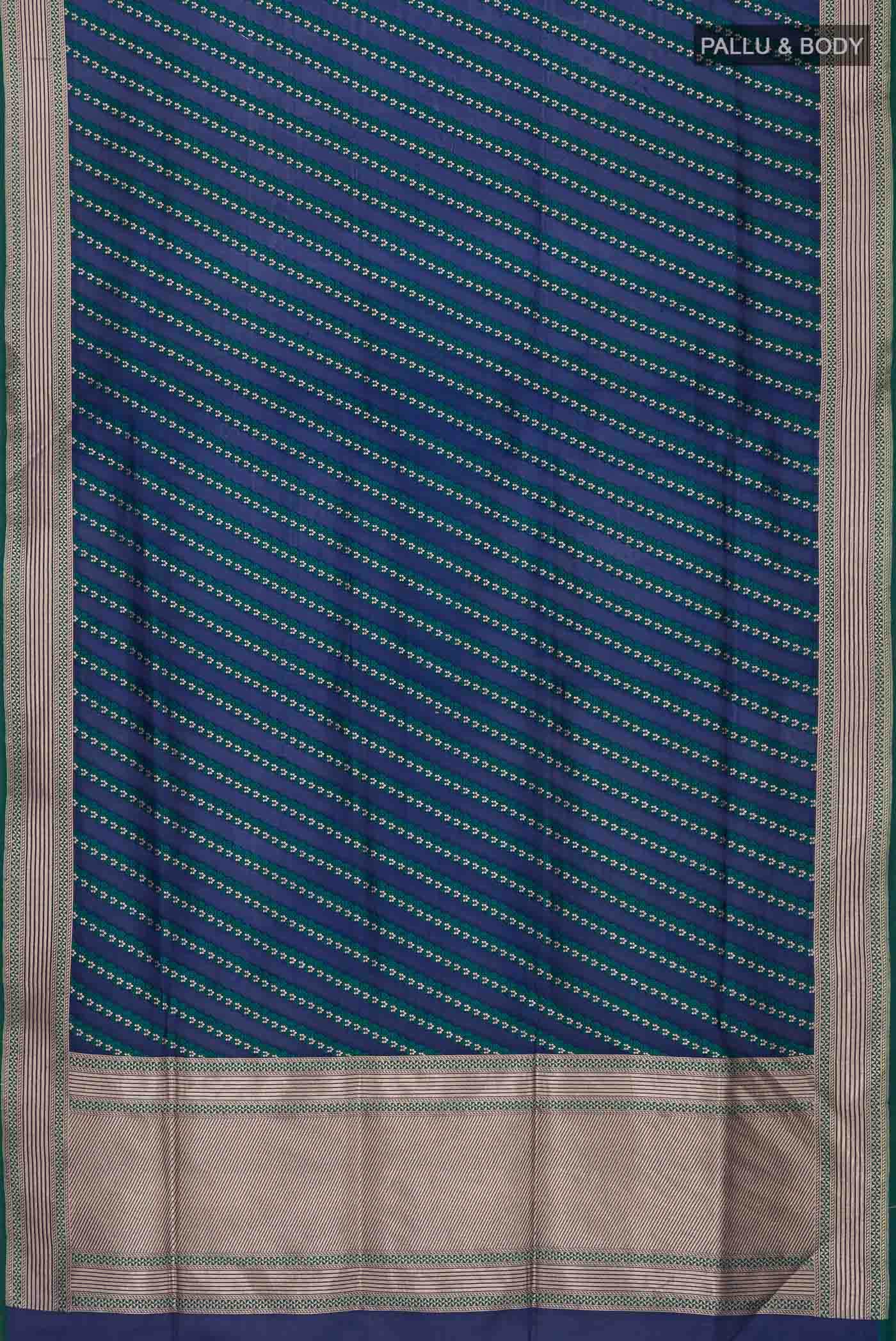 Blue Banarasi Silk Saree