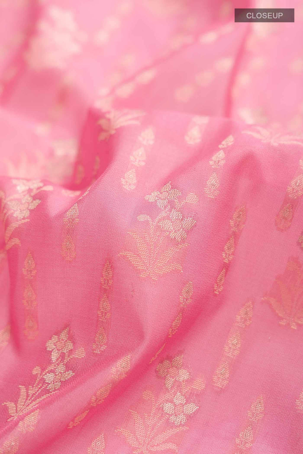 Pink Banarasi Silk Saree