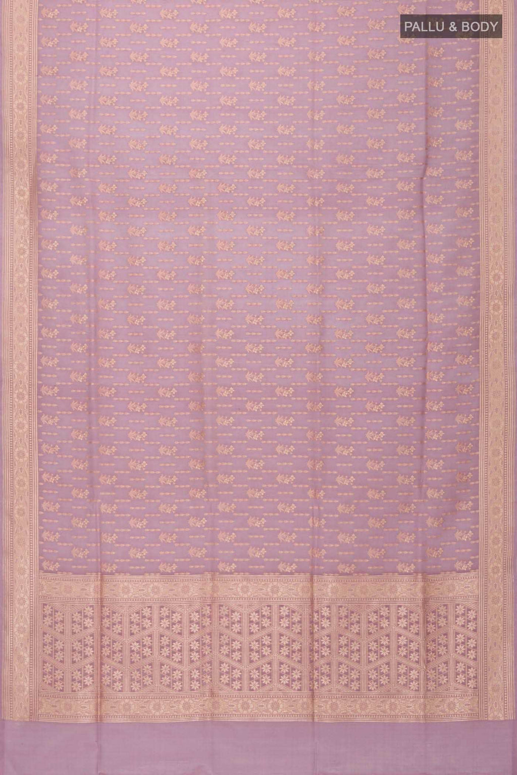 Lavender Banarasi Silk Saree