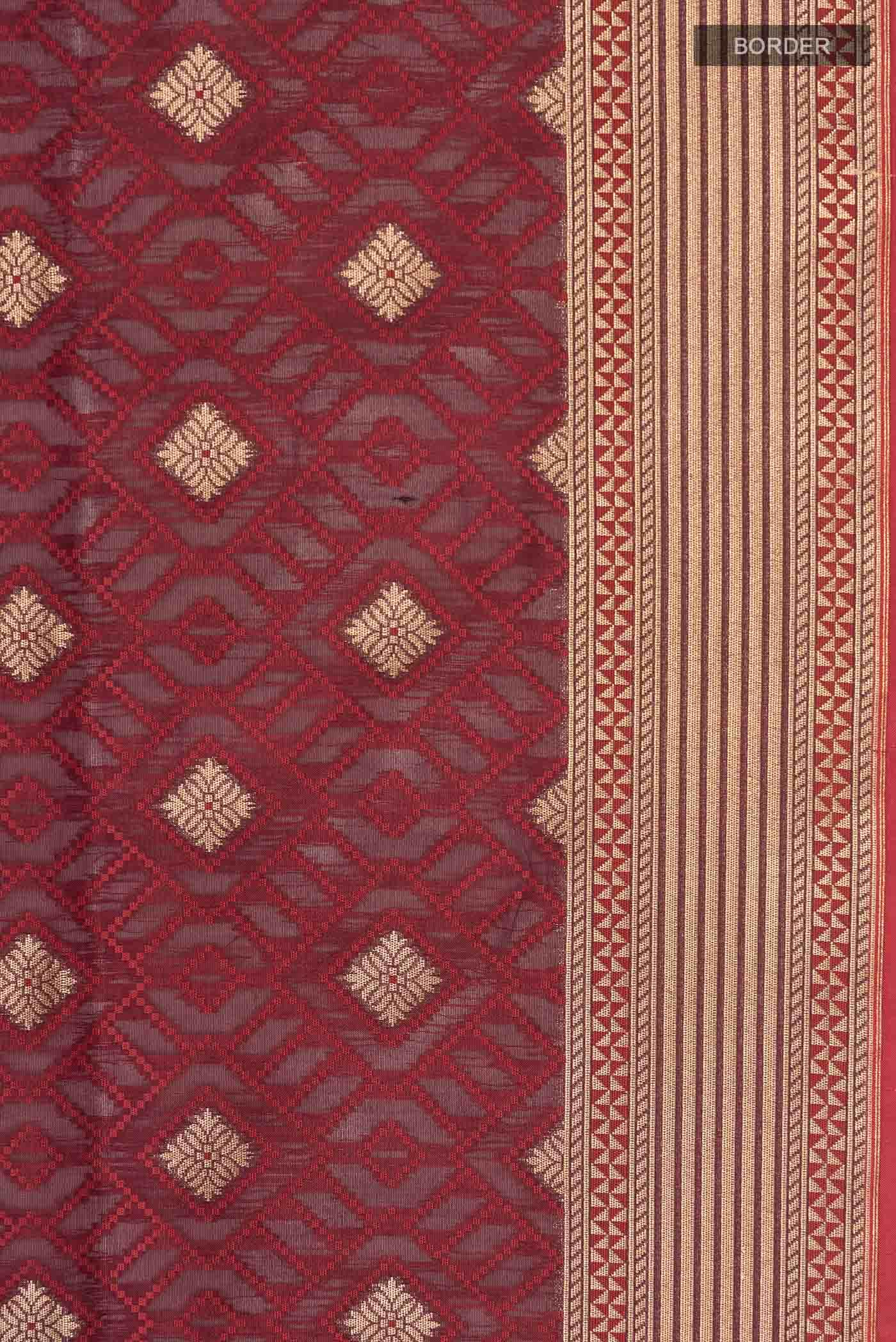 Purple Banarasi Silk Saree