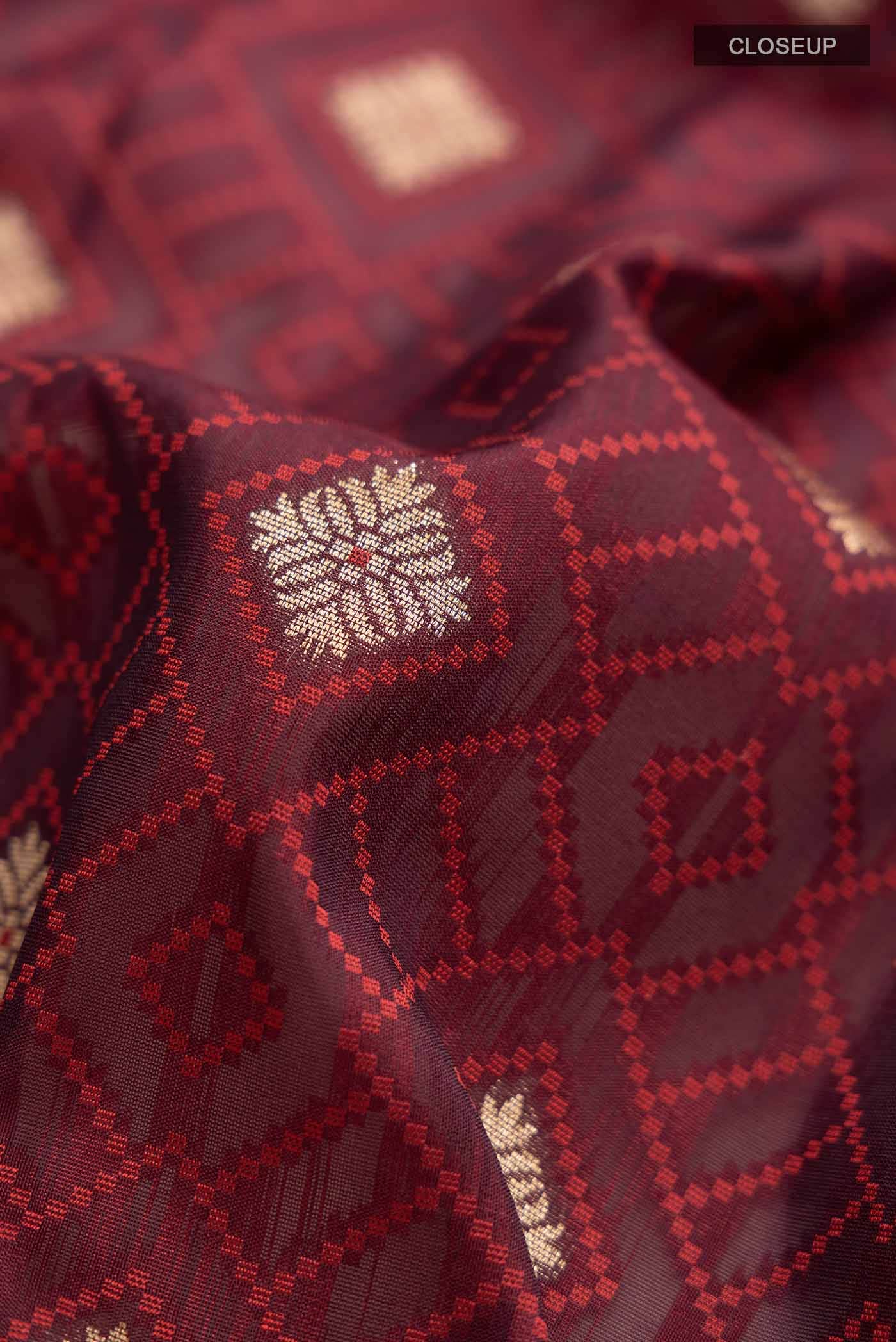 Purple Banarasi Silk Saree