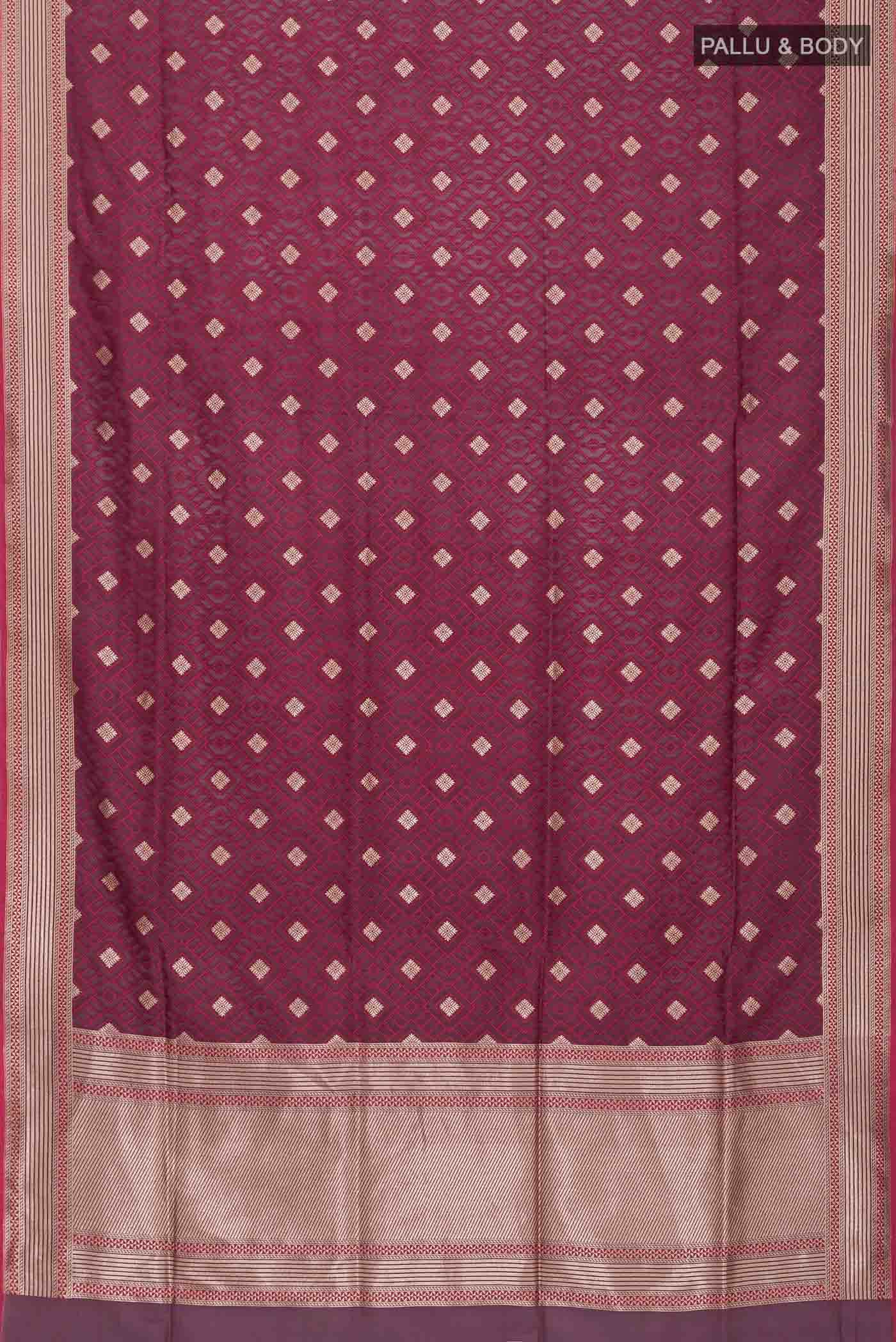 Purple Banarasi Silk Saree