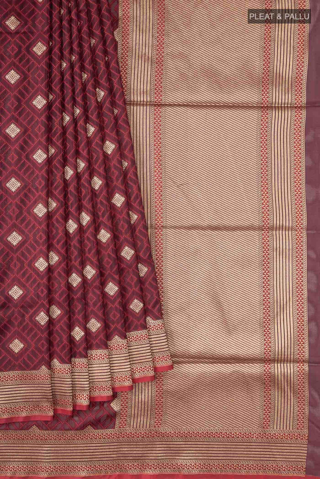 Purple Banarasi Silk Saree