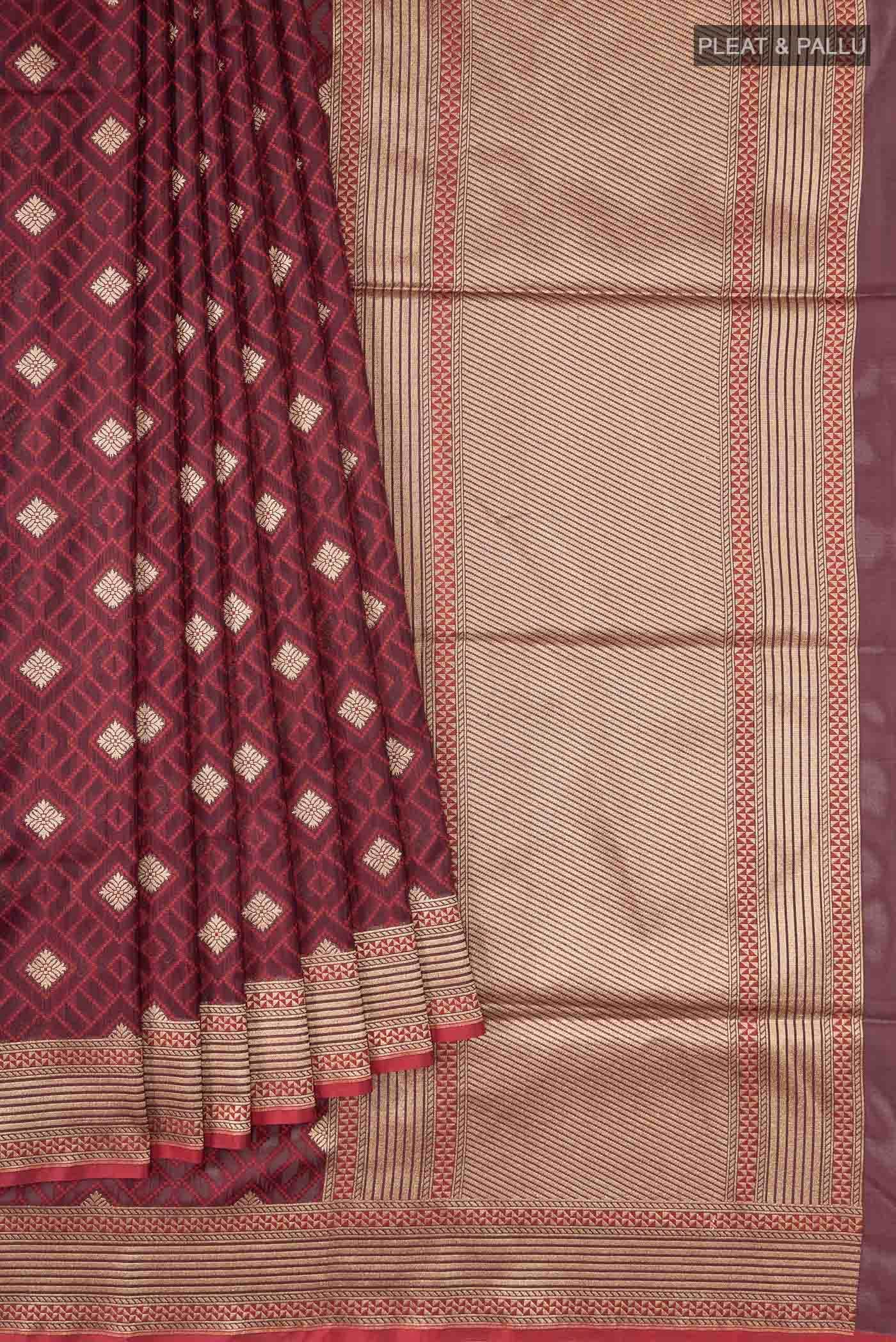Purple Banarasi Silk Saree