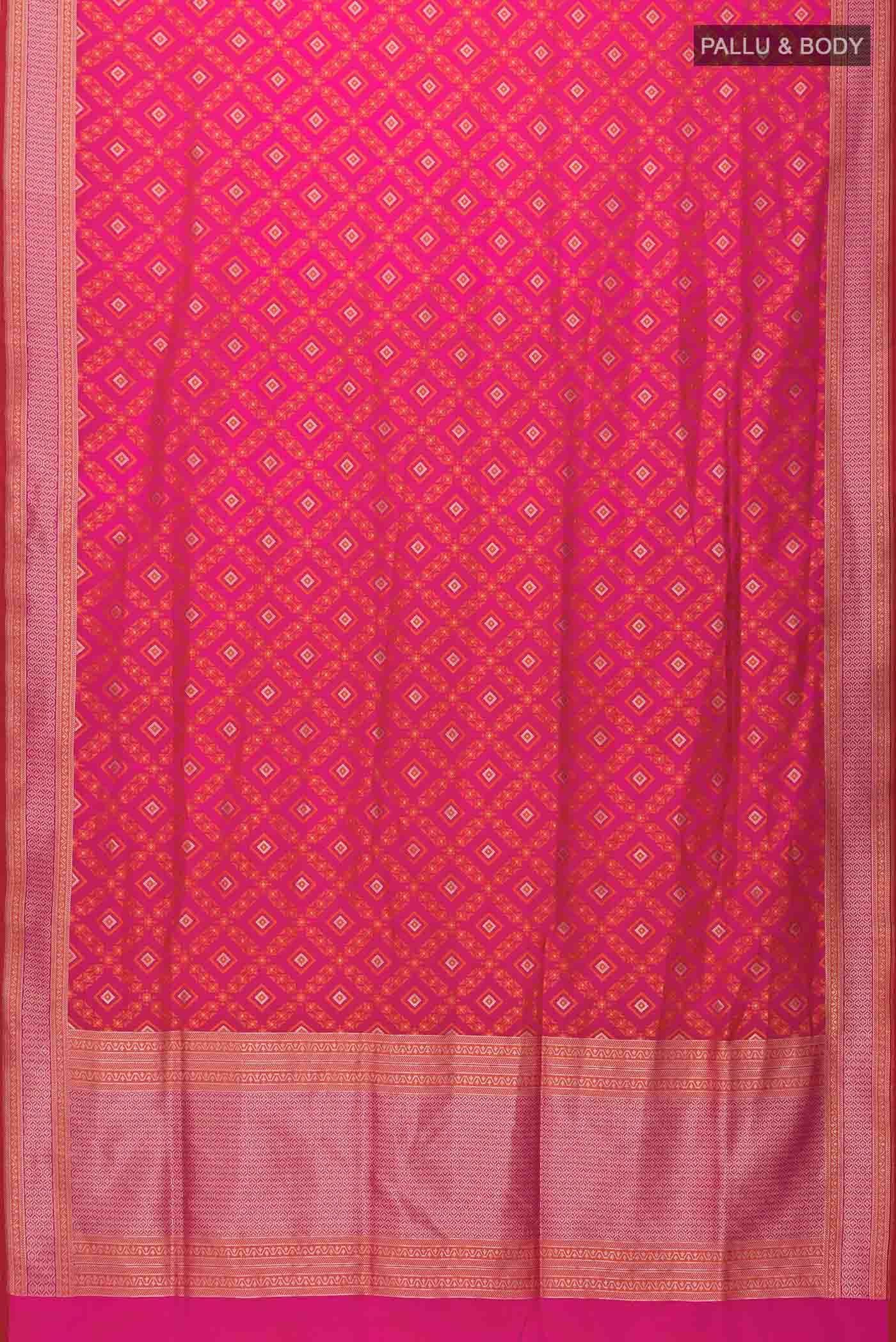 Pink Banarasi Silk Saree