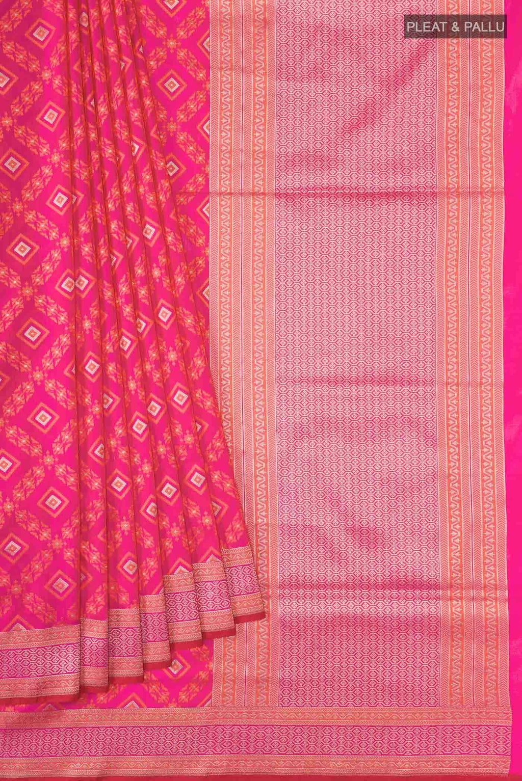 Pink Banarasi Silk Saree