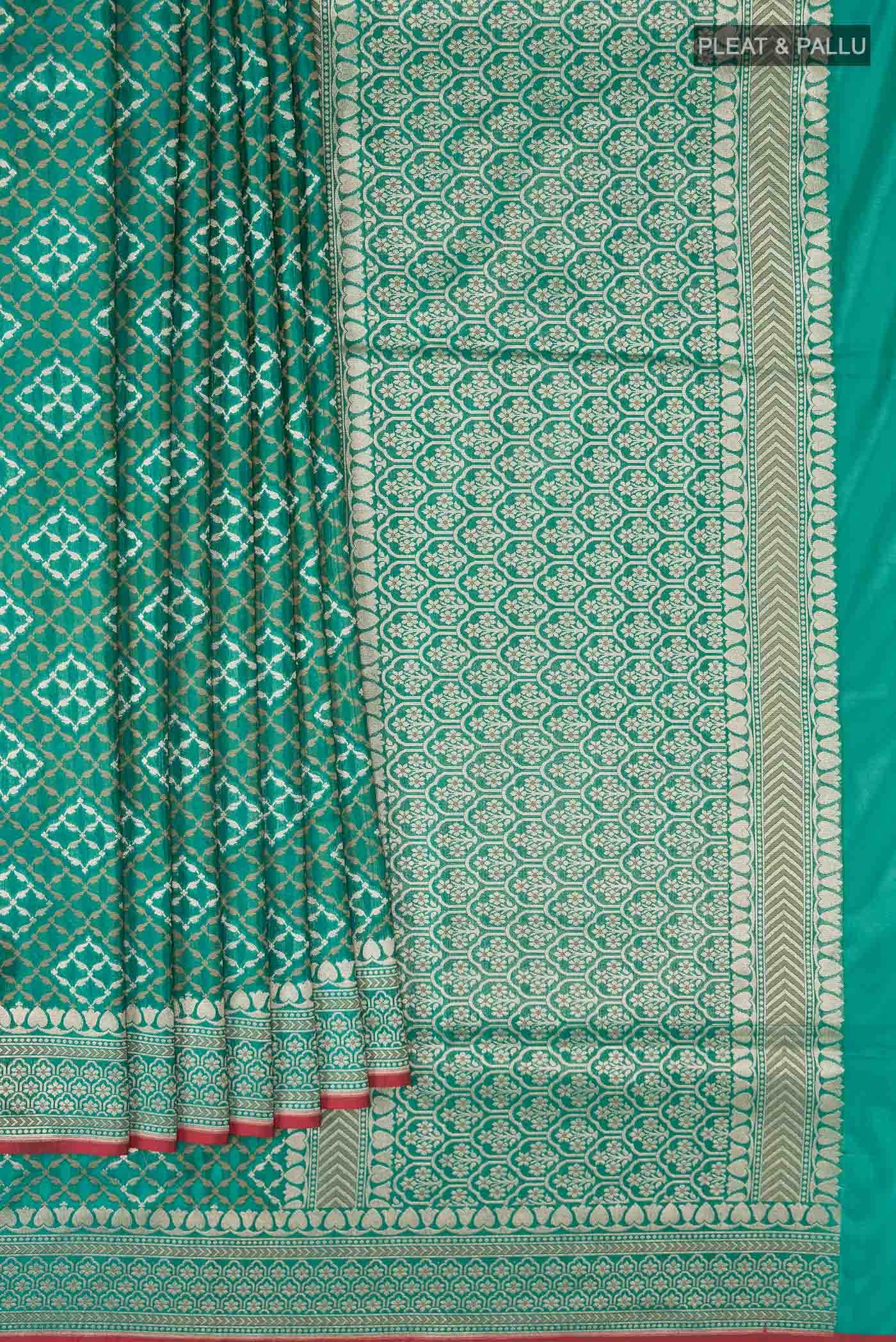 Green Banarasi Silk Saree