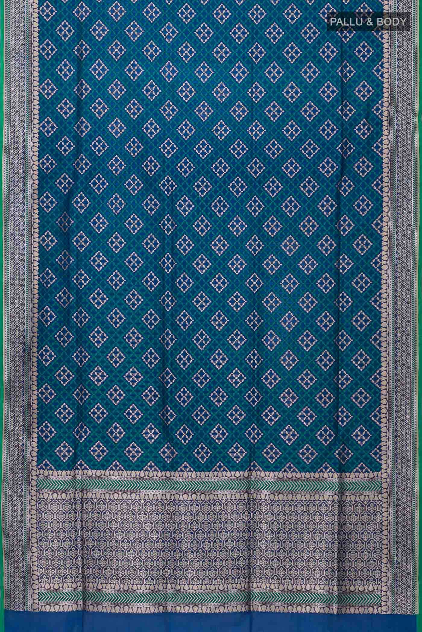 Blue Banarasi Silk Saree