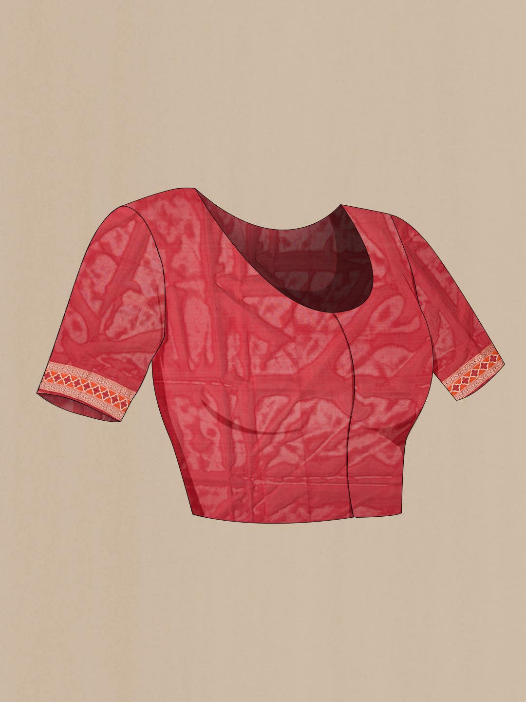Maroon Banarasi Silk Saree