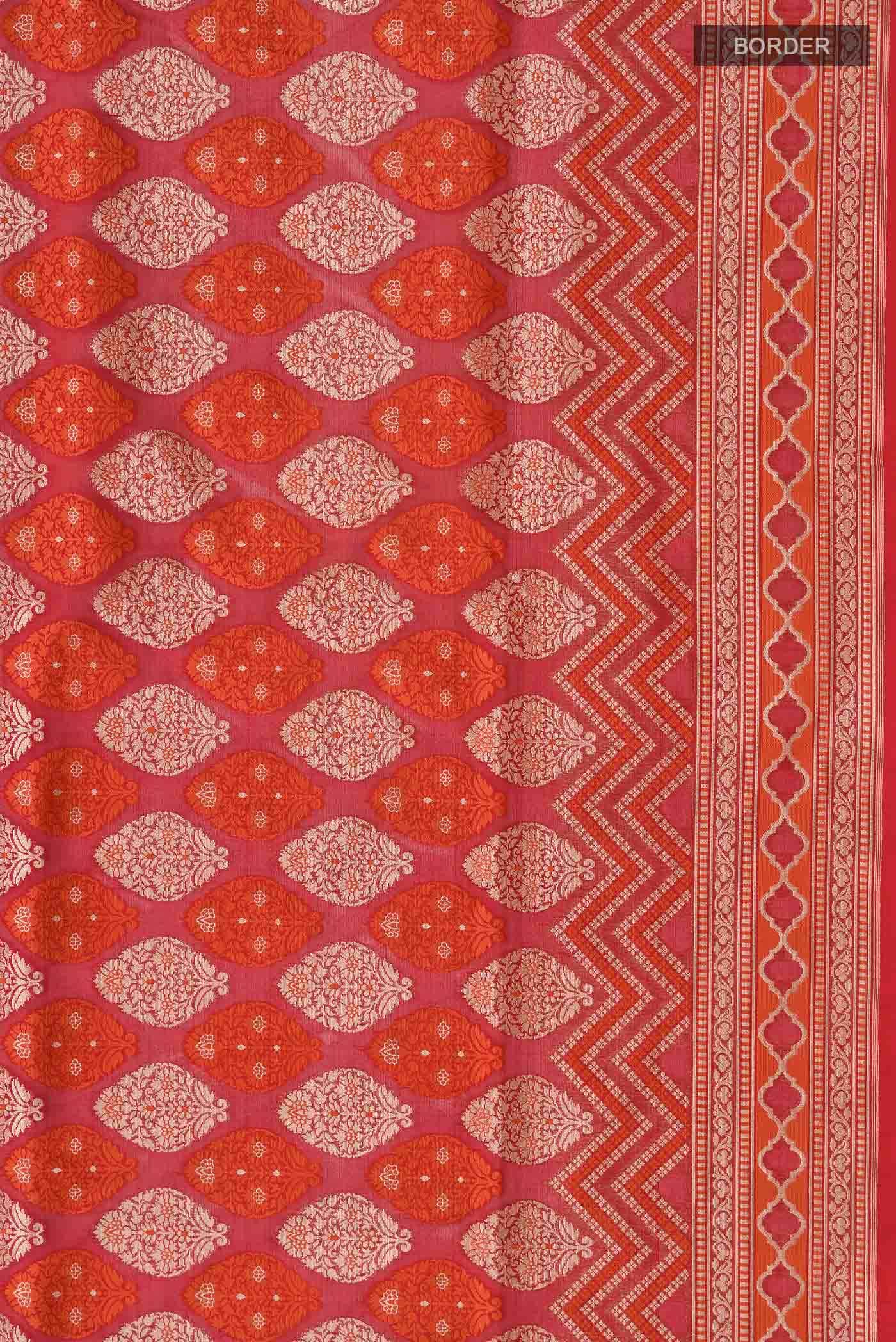 Maroon Banarasi Silk Saree